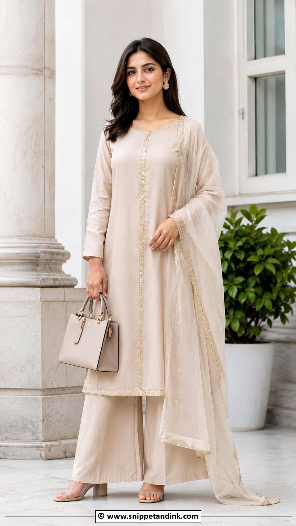 Palazzo Suit Court Marriage Outfit - Snippet and Ink - 25 Indian Court Marriage Outfit Ideas