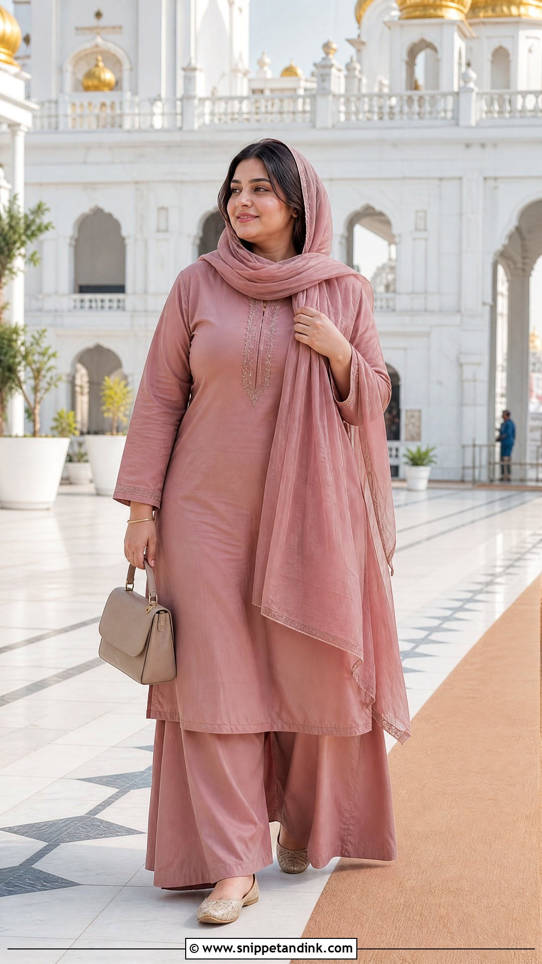 Palazzo Suit For Gurudwara - Snippet and Ink - 20 Gurudwara Outfit Ideas