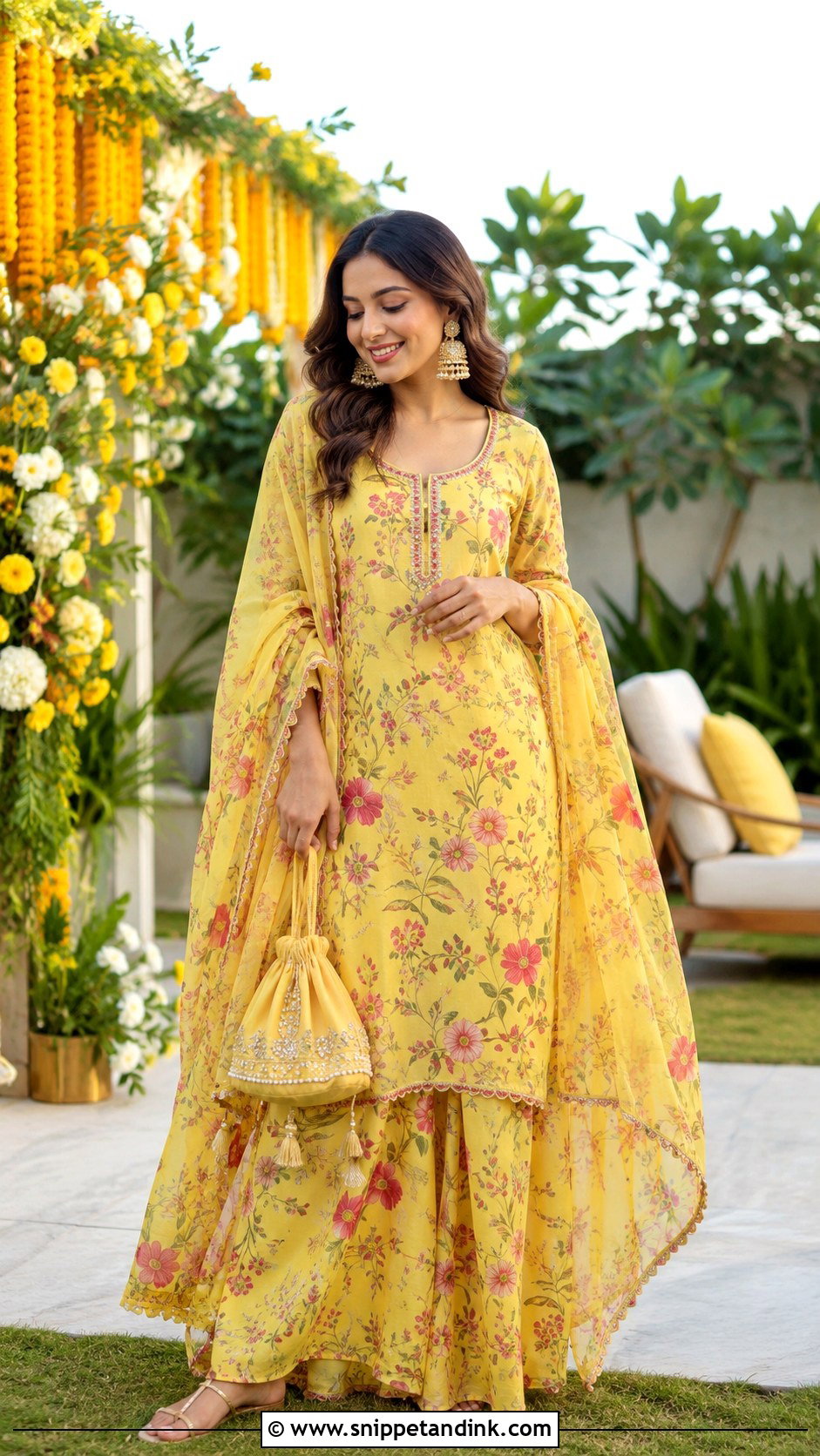 Palazzo Suit For Haldi - Snippet and Ink - 25 Indian Haldi Outfit Ideas