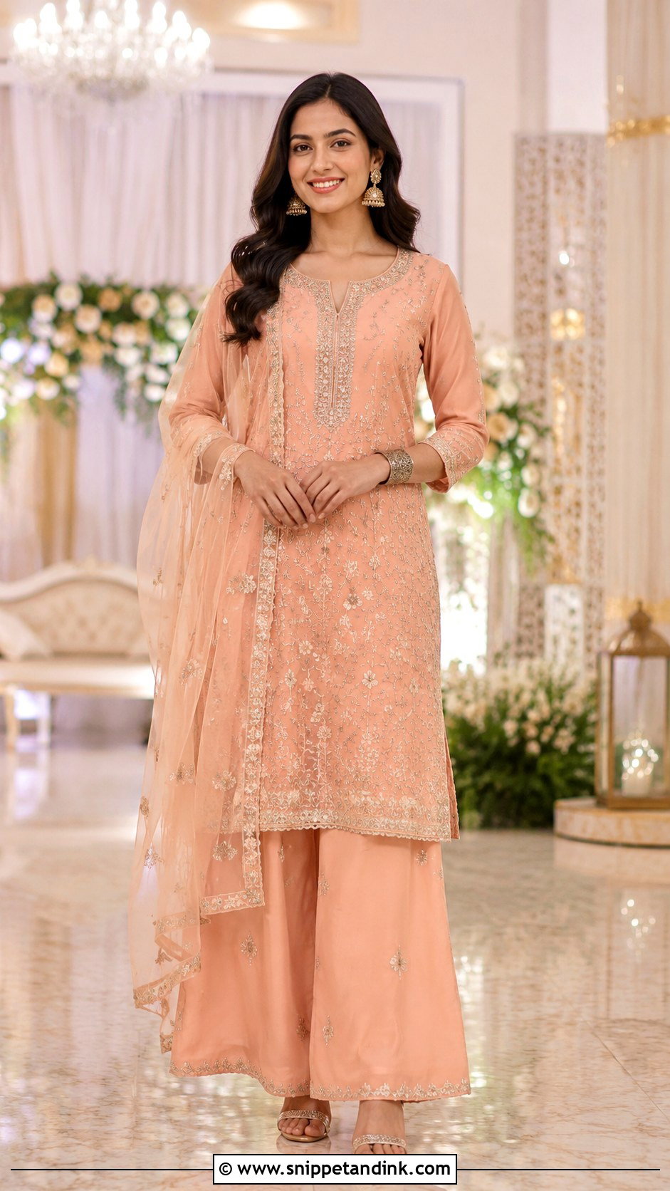 Palazzo Suit For Indian Summer Wedding - Snippet and Ink - 25 Indian Summer Wedding Outfits