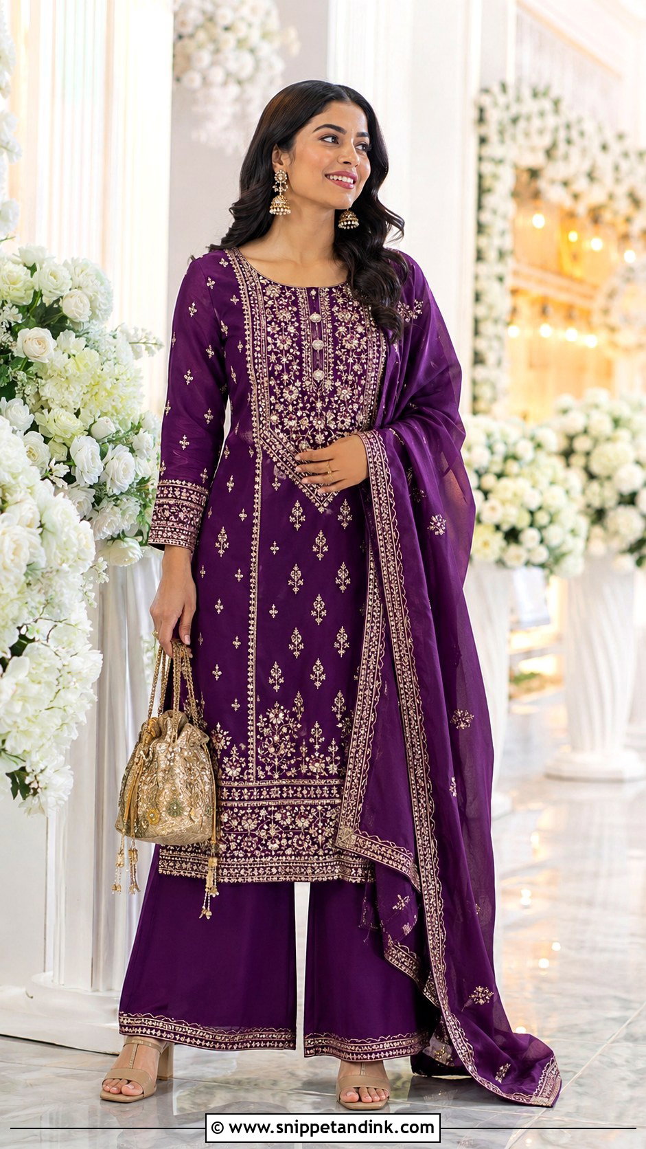 Palazzo Suit For Indian Wedding - Snippet and Ink - 25 Indian Weddings Shadi Outfits