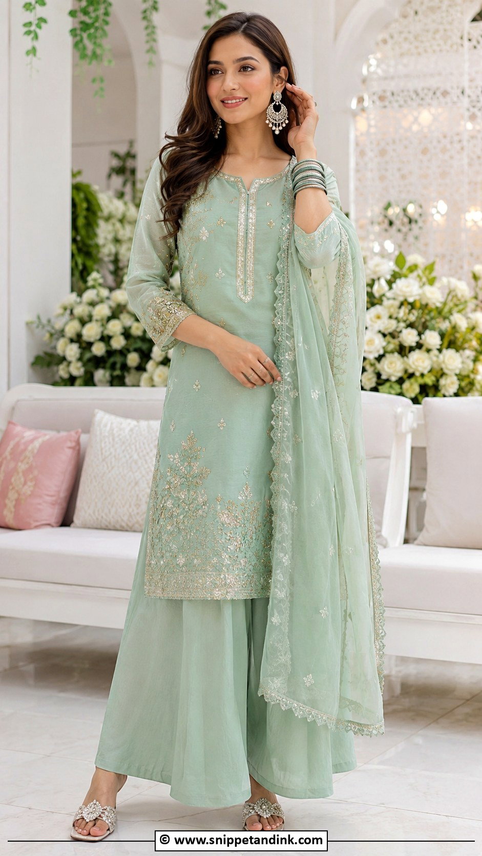 Palazzo Suit For Mehandi - Snippet and Ink - 25 Mehandi Outfit Ideas