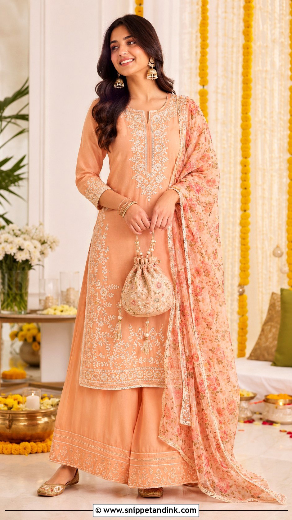 Palazzo Suit For Mehendi Function - Snippet and Ink - 25 Dress for Mehendi Function Ideas