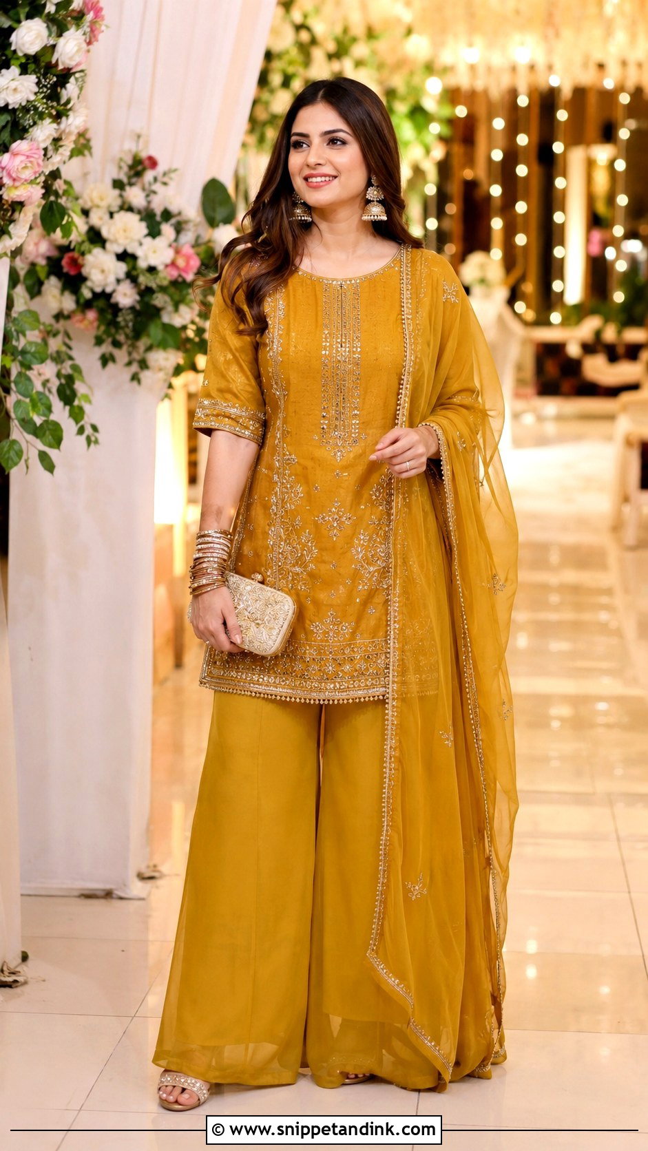 Palazzo Suit For Sangeet - Snippet and Ink - 25 Sangeet Dress Ideas