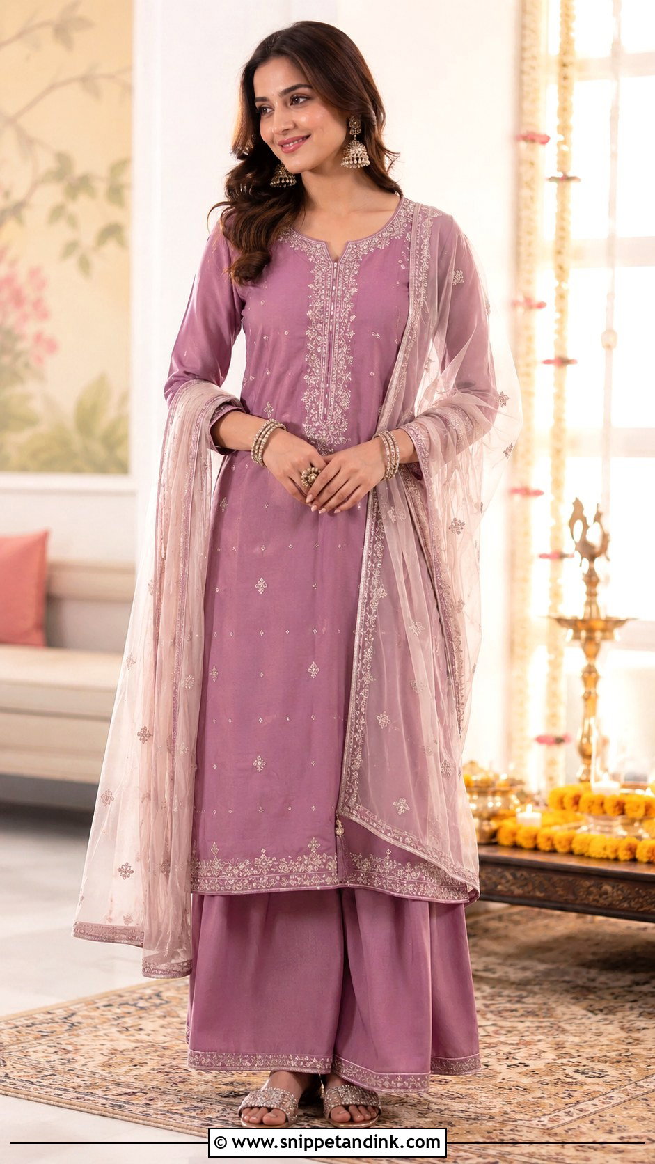 Palazzo Suit For Small Wedding Function - Snippet and Ink - 25 Modern Indian Wedding Outfits Sisters