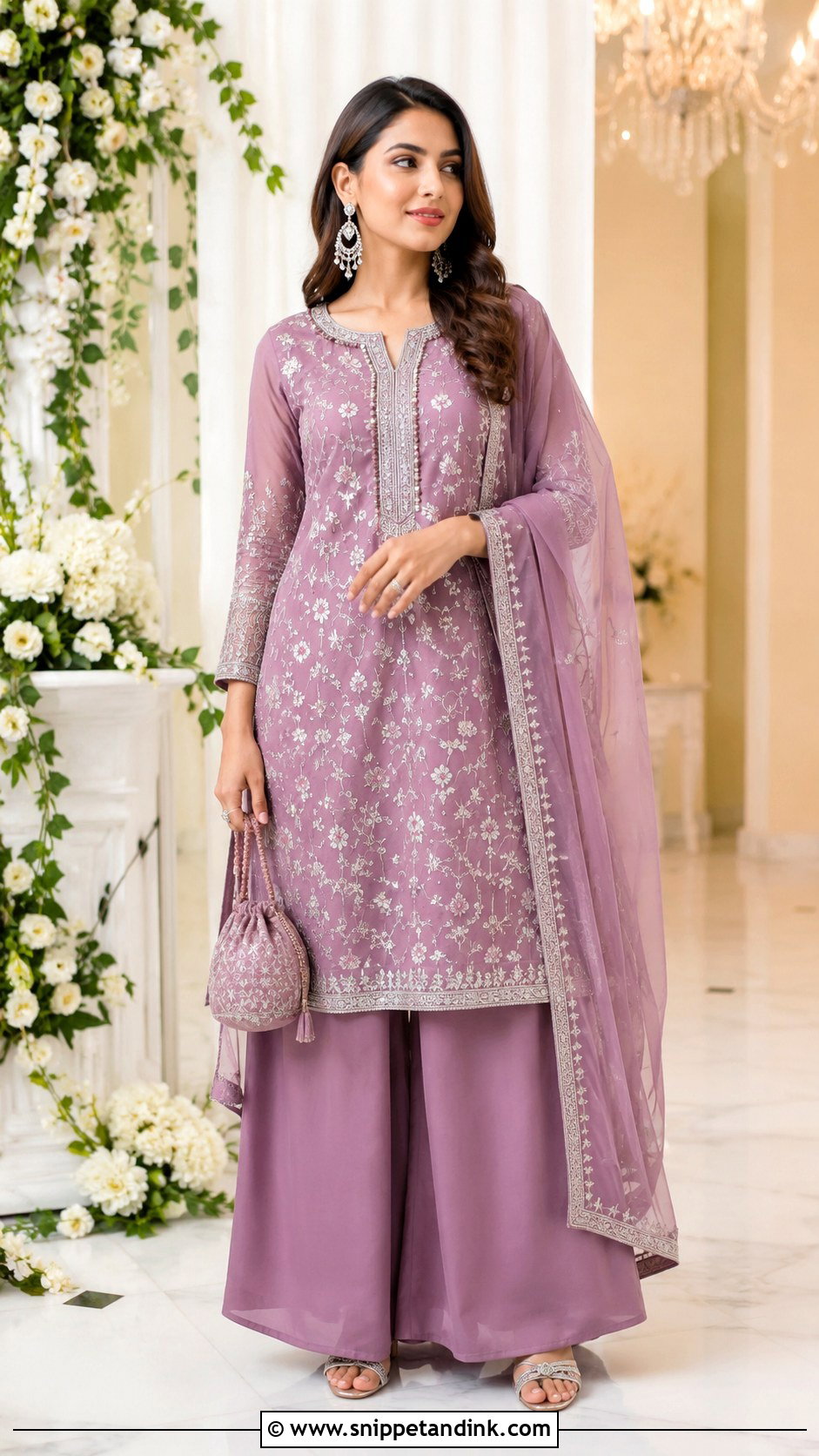 Palazzo Suit For Wedding Guest - Snippet and Ink - 25 Indian Best Friend Wedding Outfit Ideas