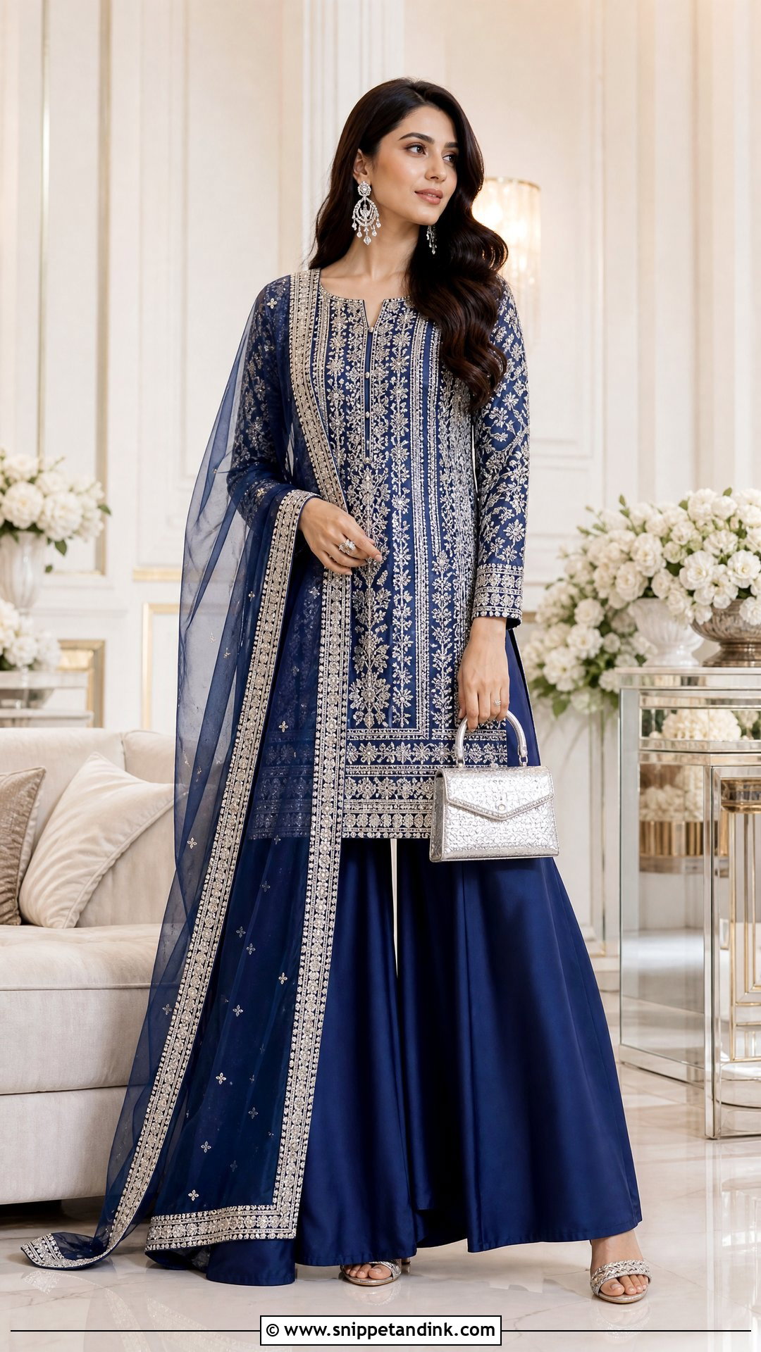 Palazzo Suit Indian Wedding Outfit - Snippet and Ink - 20 Indian Wedding Party Outfits