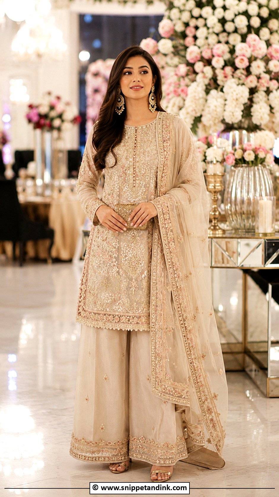 Palazzo Suit Marriage Outfit - Snippet and Ink - 30 Marriage Outfits for Women