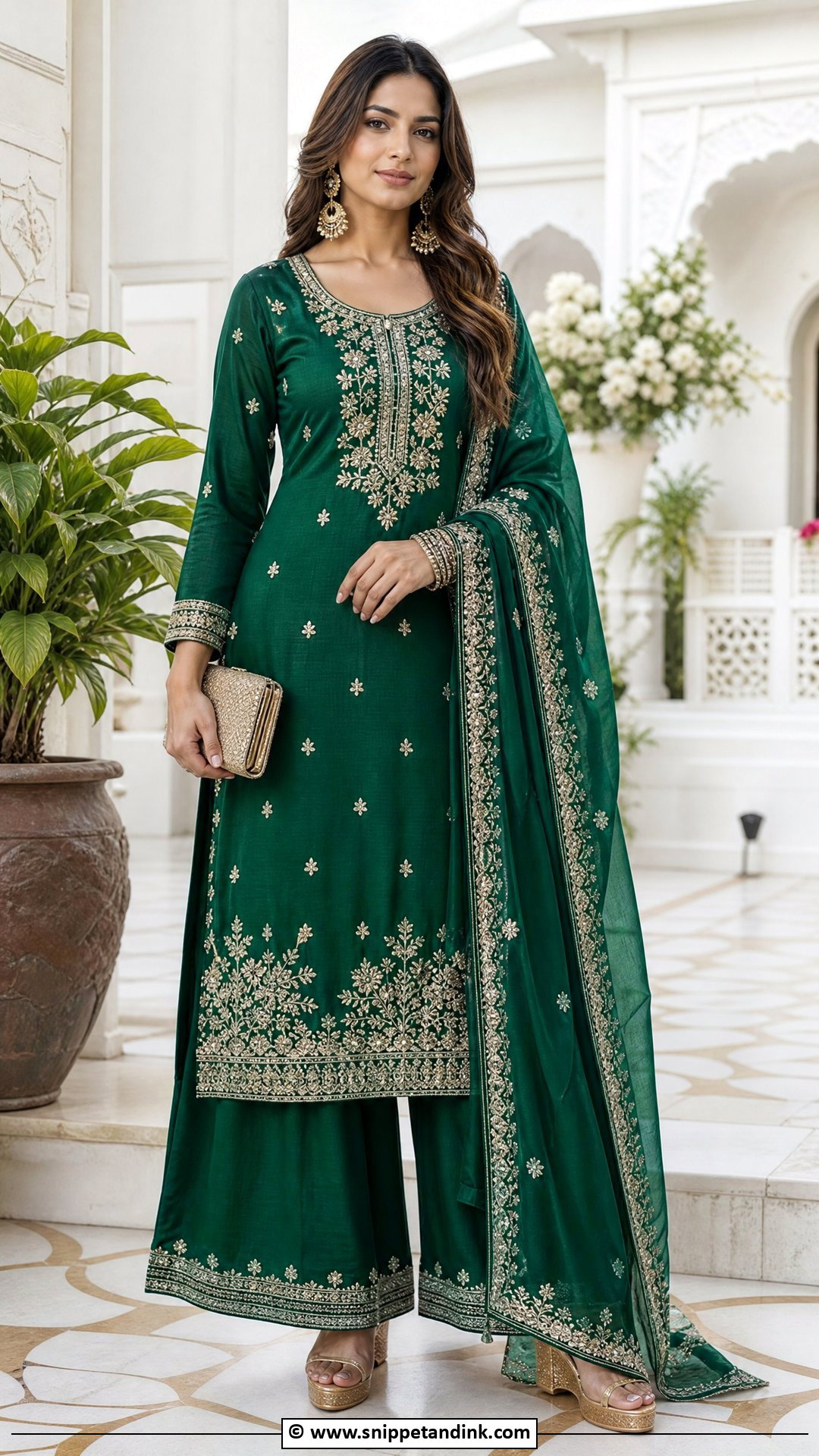 Palazzo Suit Outfit - Snippet and Ink - 35 Indian Wedding Dress Ideas