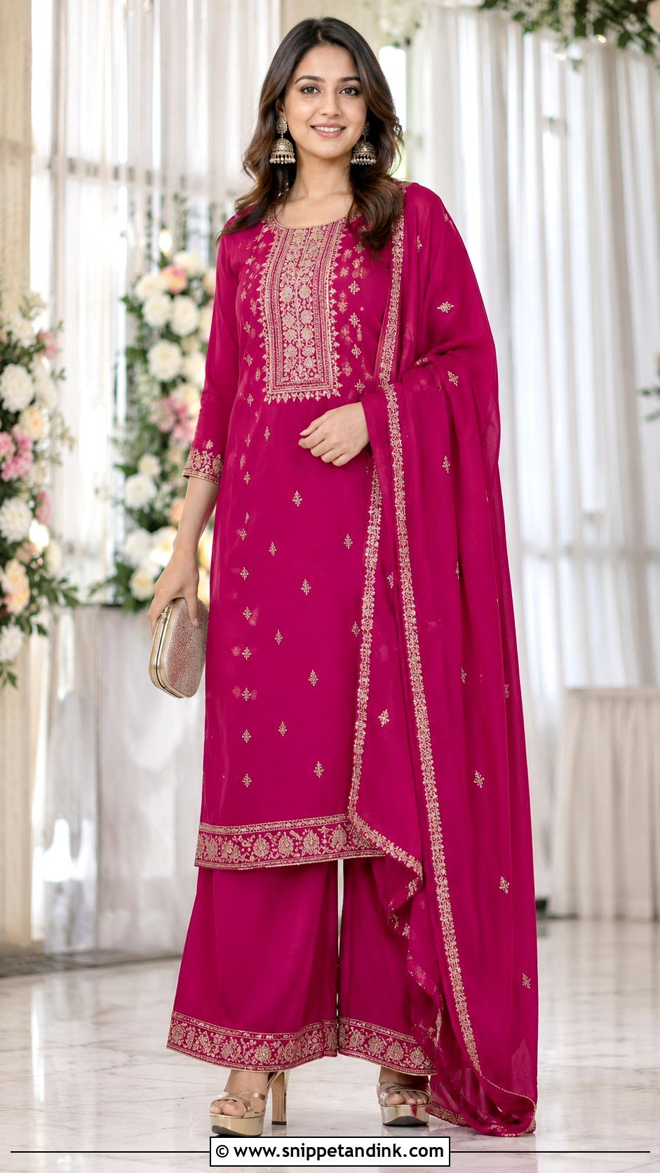 Palazzo Suit Outfit - Snippet and Ink - 25 Desi Wedding Shaadi Outfits