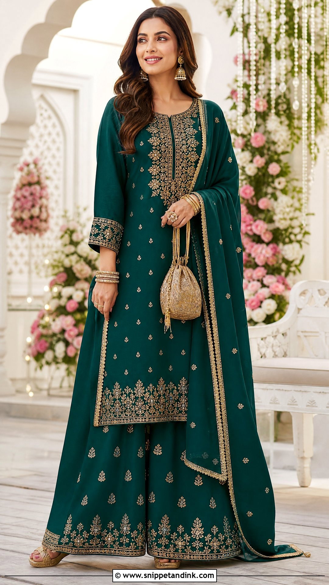 Palazzo Suit Outfit - Snippet and Ink - 25 Trending Indian Wedding Outfits