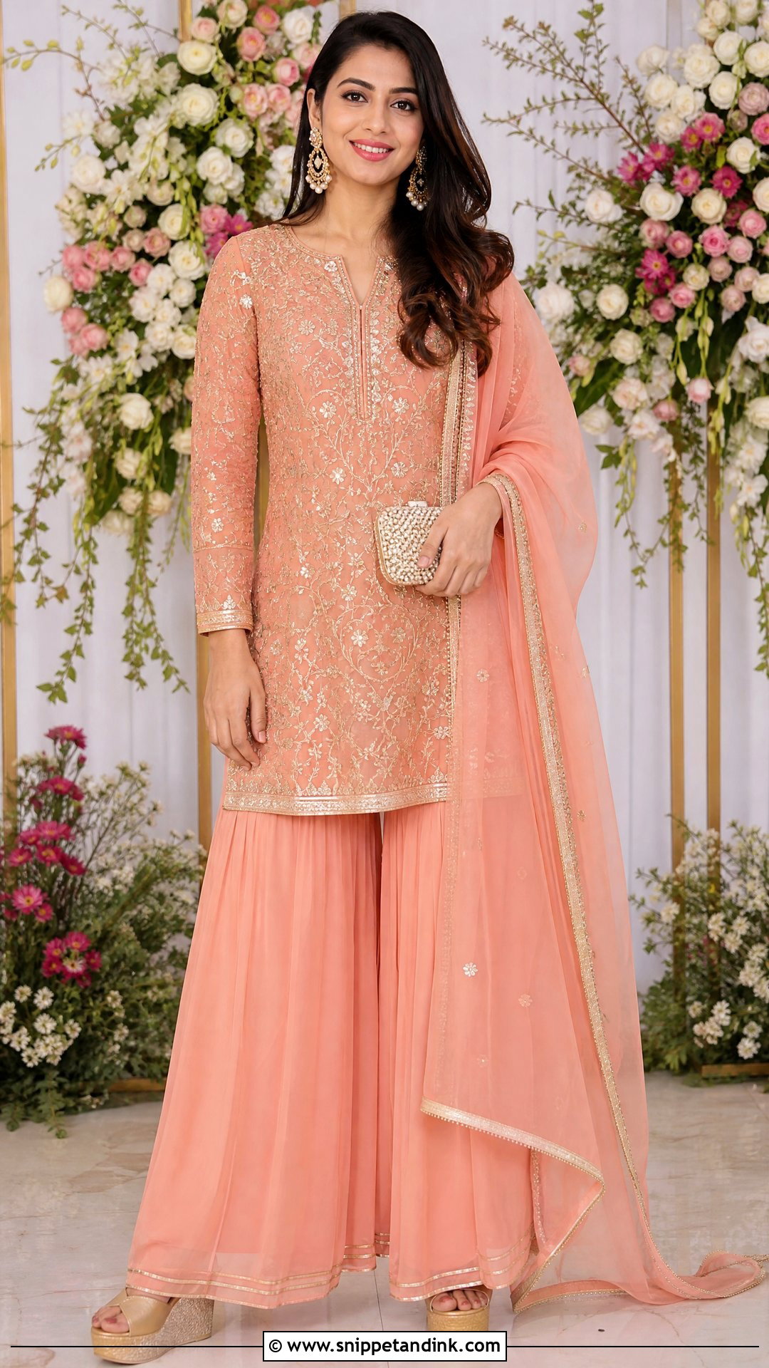 Palazzo Suit Sangeet Outfit - Snippet and Ink - 20 Simple Sangeet Outfit Sisters Ideas
