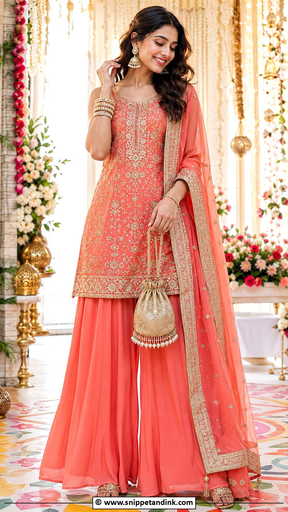 Palazzo Suit Sangeet Outfit - Snippet and Ink - 30 Sangeet Outfits for Women
