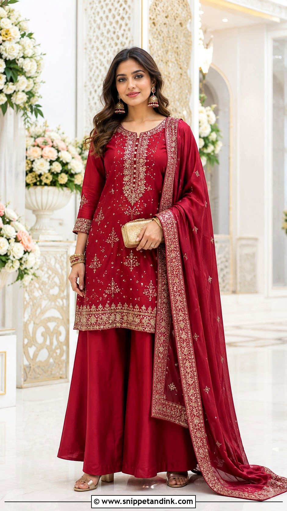 Palazzo Suit Wedding Dress - Snippet and Ink - 20 Indian Girls Wedding Dresses