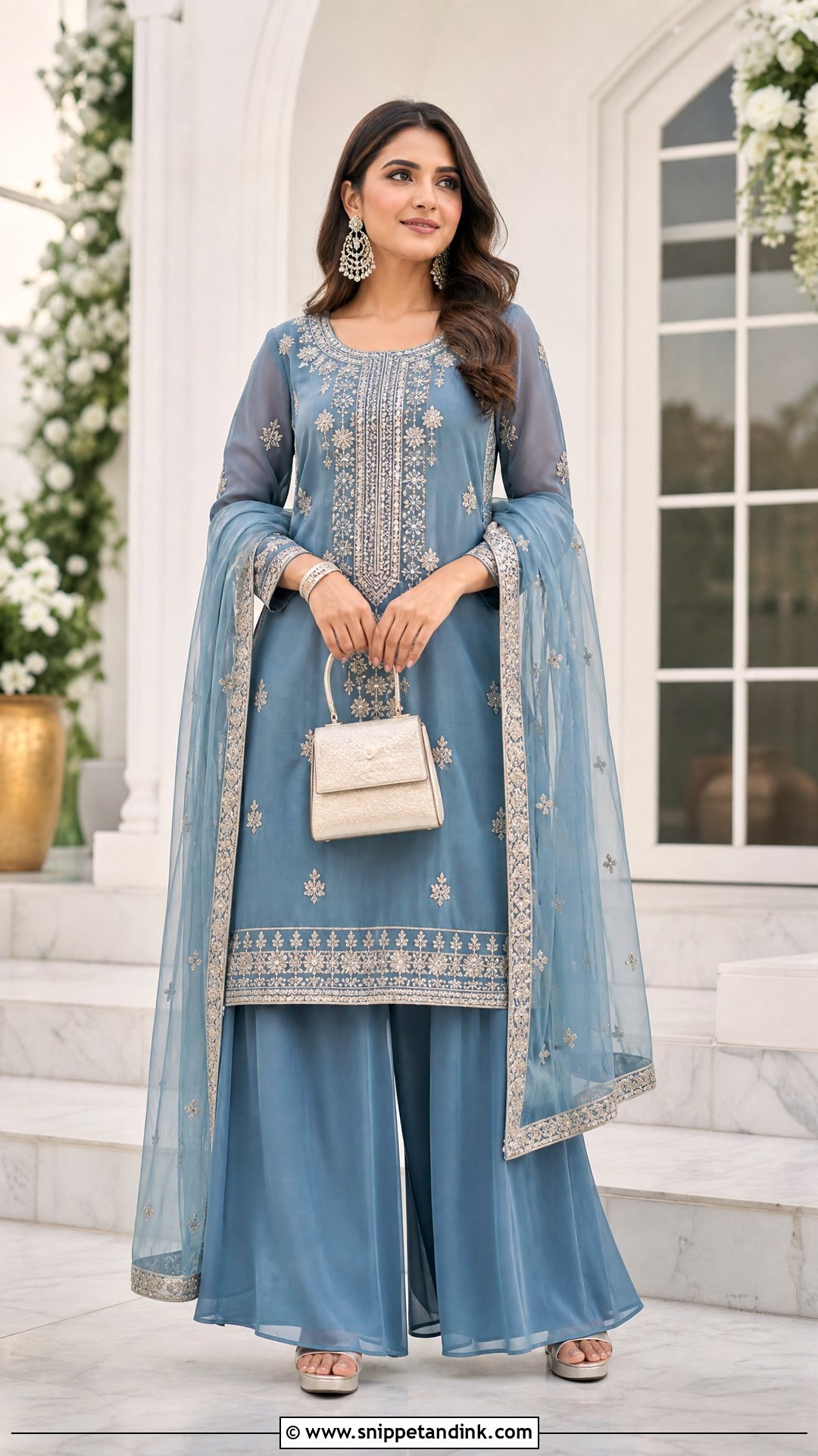 Palazzo Suit Wedding Outfit - Snippet and Ink - 20 Wedding Outfit for Sister Ideas