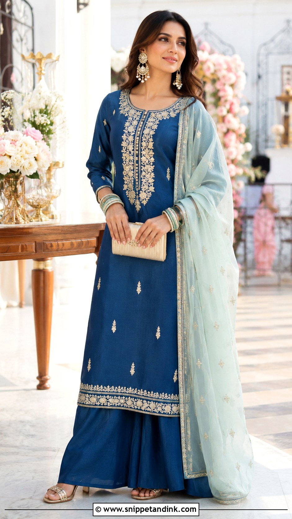 Palazzo Suit for Indian Wedding - Snippet and Ink - 20 Indian Wedding Dress for Women Ideas