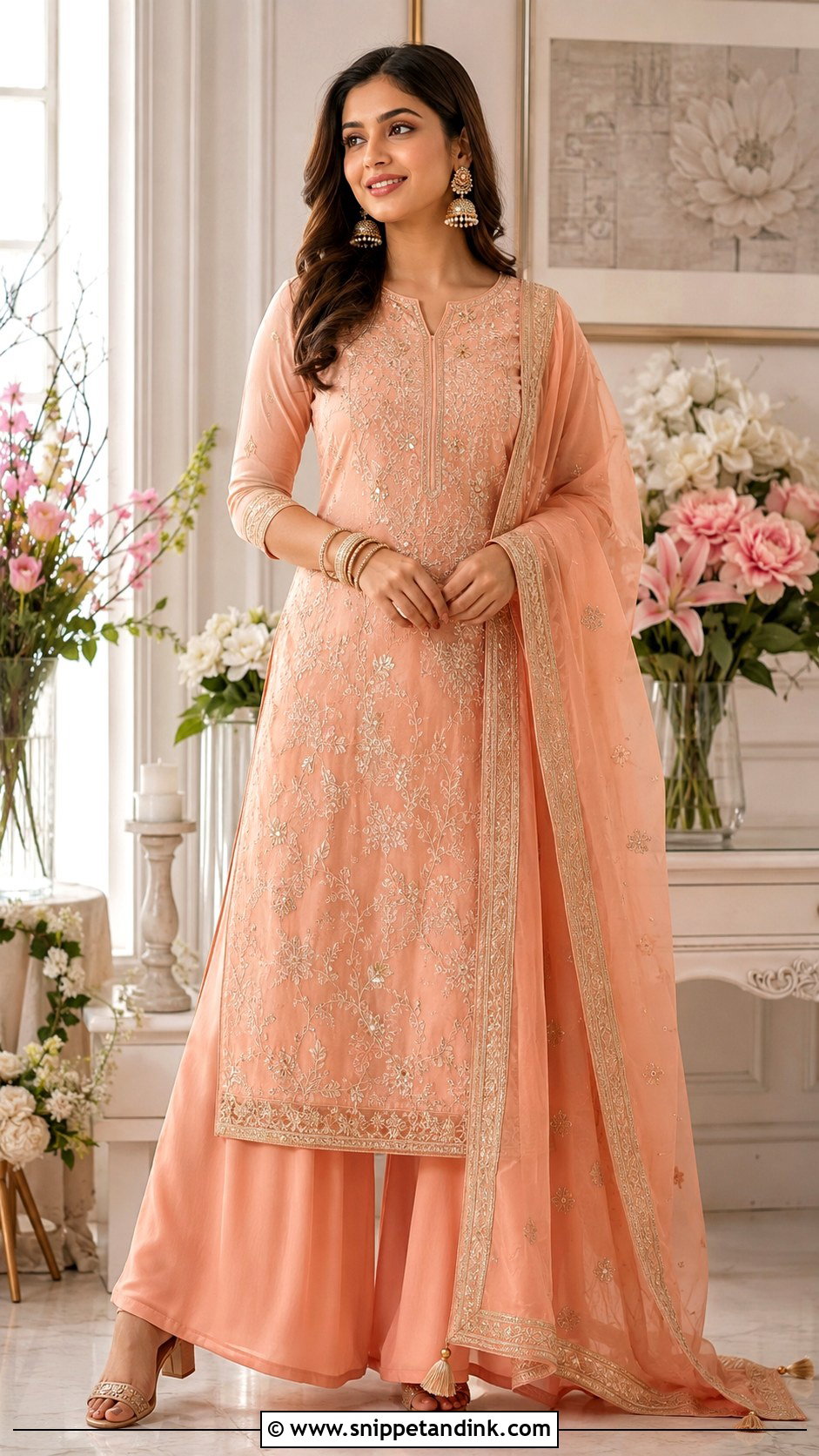 Palazzo Suit for Roka Ceremony - Snippet and Ink - 25 Dress for Roka Ceremony Ideas