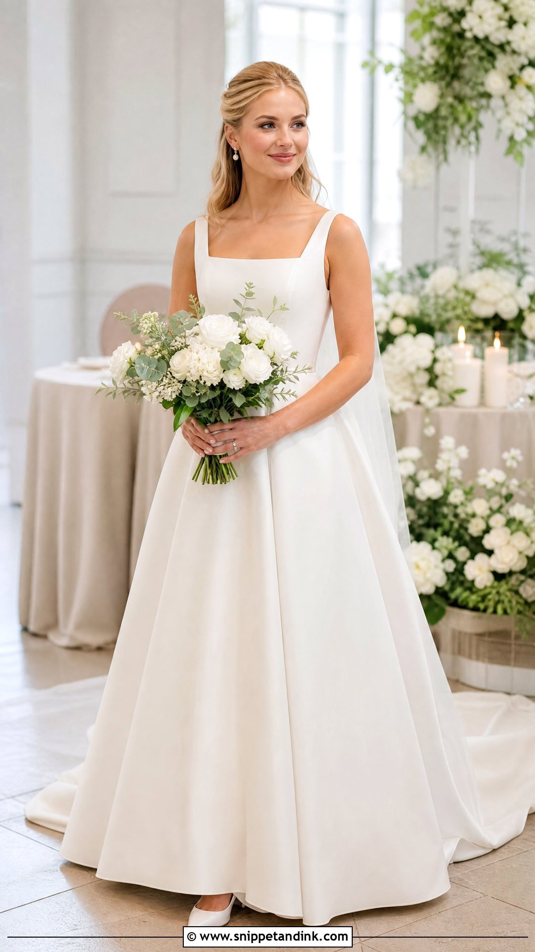 Pale Blonde Bride With Defined Natural Makeup - Snippet and Ink - 20 Pale Bride Ideas