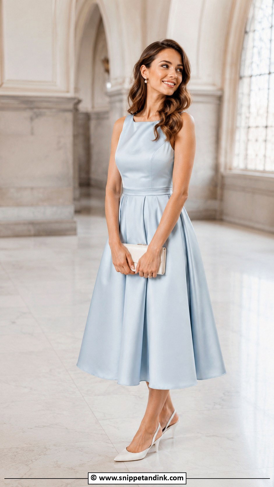 Pale Blue Dress Civil Wedding Outfit - Snippet and Ink - 30 Civil Wedding Outfit Ideas
