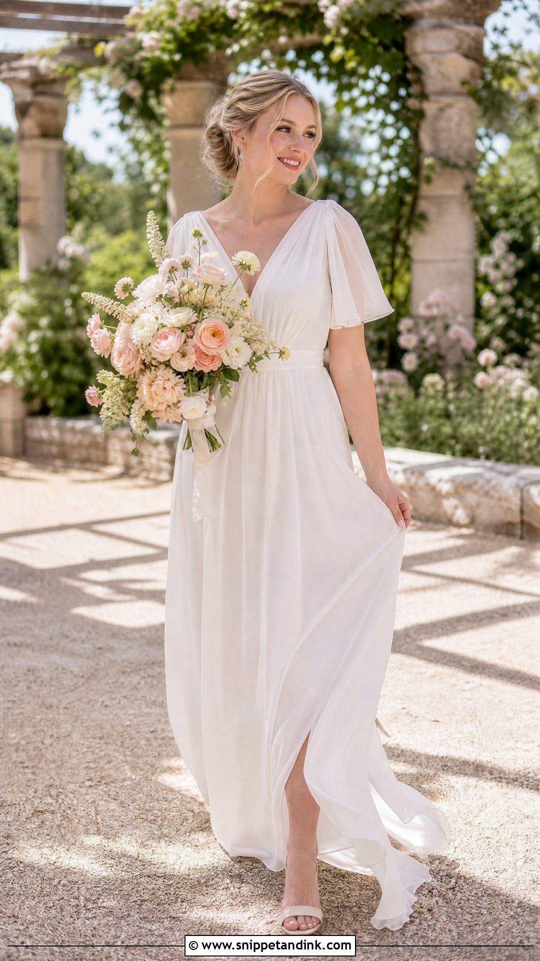 Pale Bride With Summer Wedding Makeup - Snippet and Ink - 20 Pale Bride Ideas