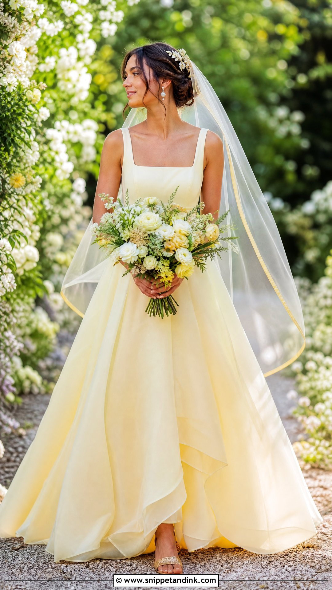 Pale Yellow Wedding Dress - Snippet and Ink - 20 Non White Wedding Dress Colour Ideas