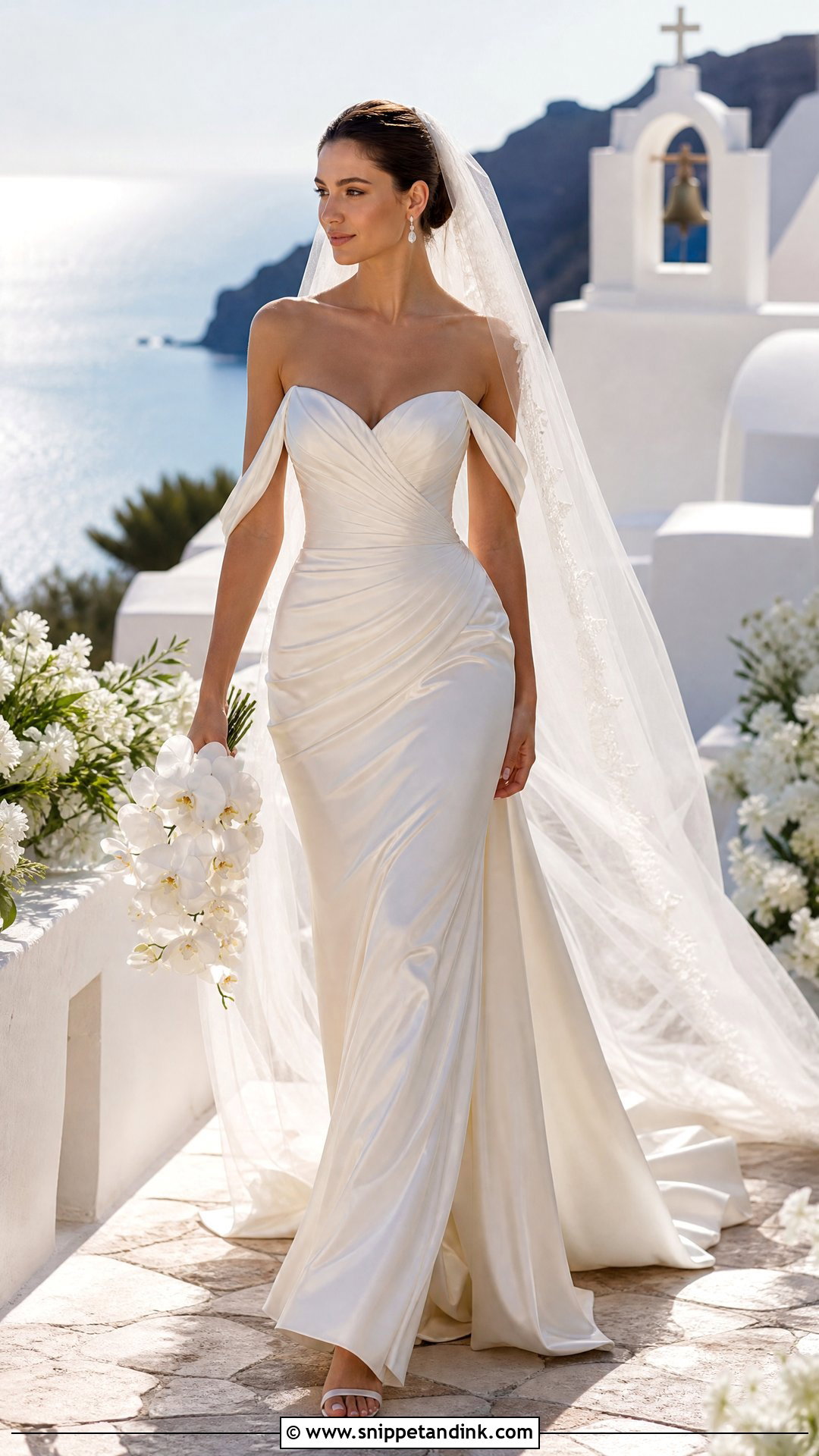 Pallas Couture Draped Silk Gown - Snippet and Ink - 20 Pallas Couture Bridal Ideas