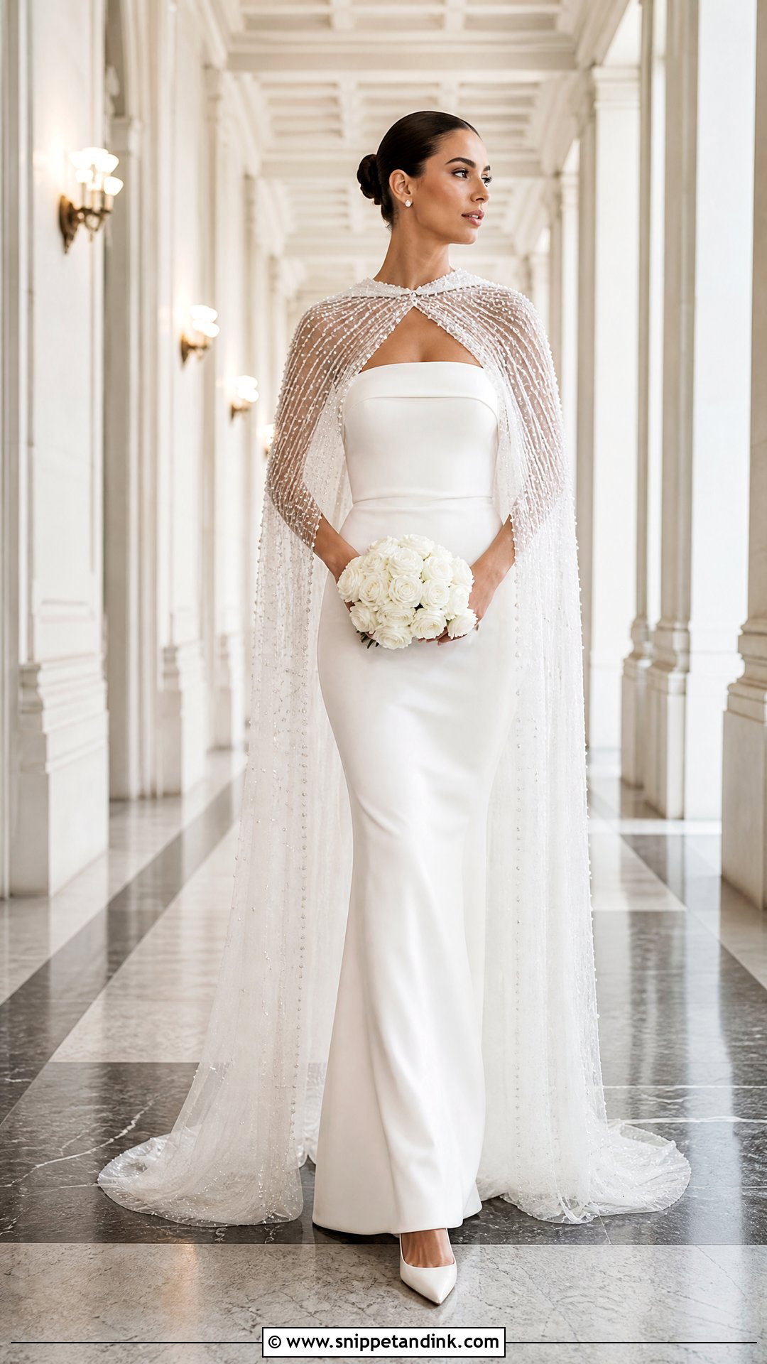 Pallas Couture Gown With Bridal Cape - Snippet and Ink - 20 Pallas Couture Bridal Ideas