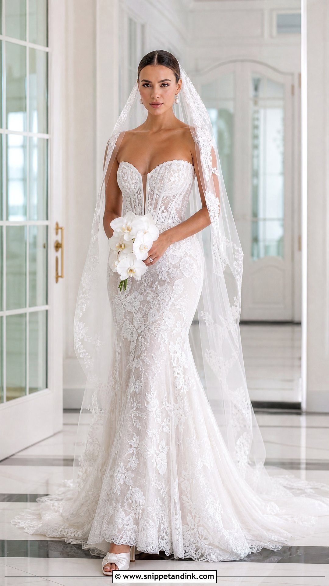 Pallas Couture Lace Mermaid Gown - Snippet and Ink - 20 Pallas Couture Bridal Ideas