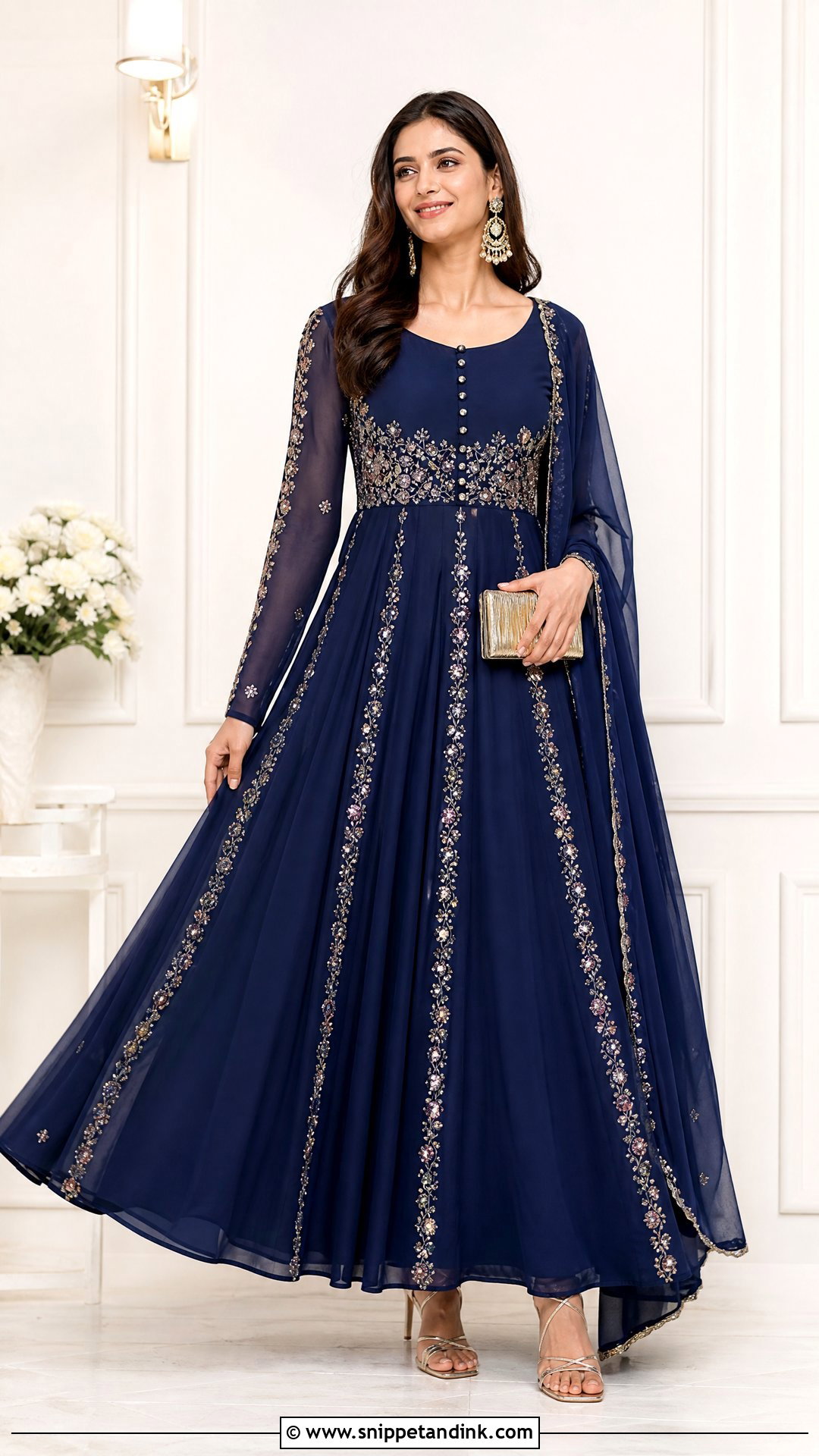 Panelled Frock For Wedding - Snippet and Ink - 25 Frock Designs for Women Wedding
