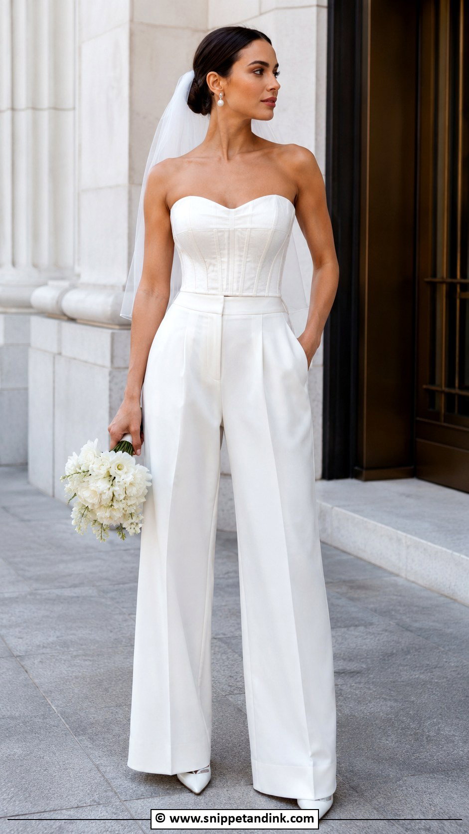 Pants Wedding Dress - Snippet and Ink - 30 2 Piece Wedding Dress Ideas