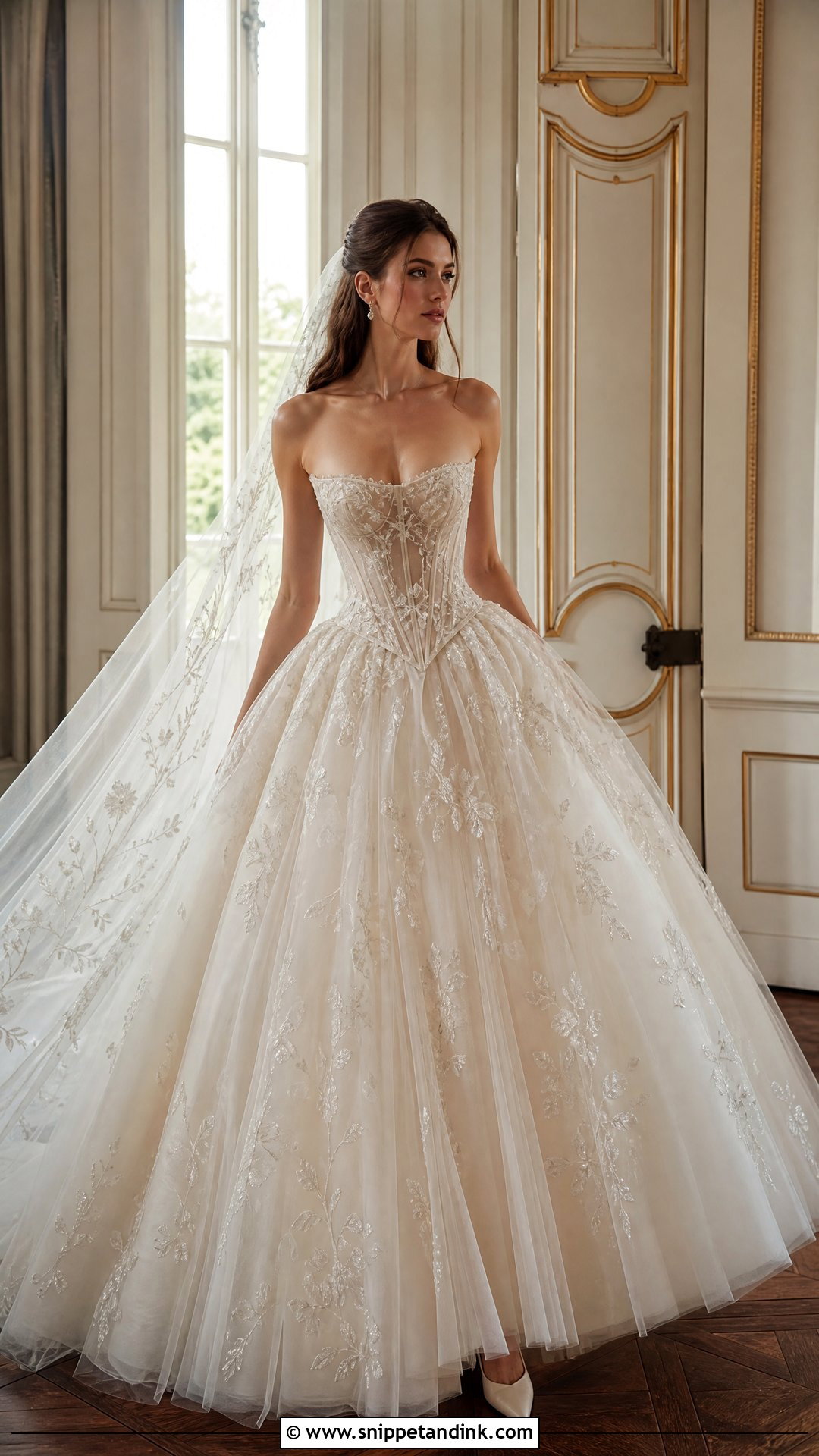 Paolo Sebastian Bridal Basque Waist Ball Gown - Snippet and Ink - 20 Paolo Sebastian Bridal Ideas