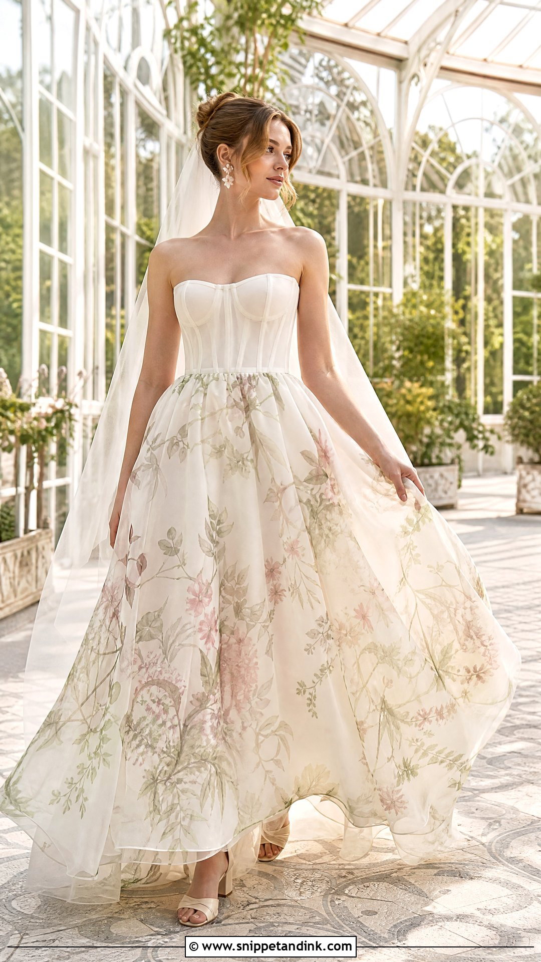 Paolo Sebastian Bridal Botanical Organza Gown - Snippet and Ink - 20 Paolo Sebastian Bridal Ideas