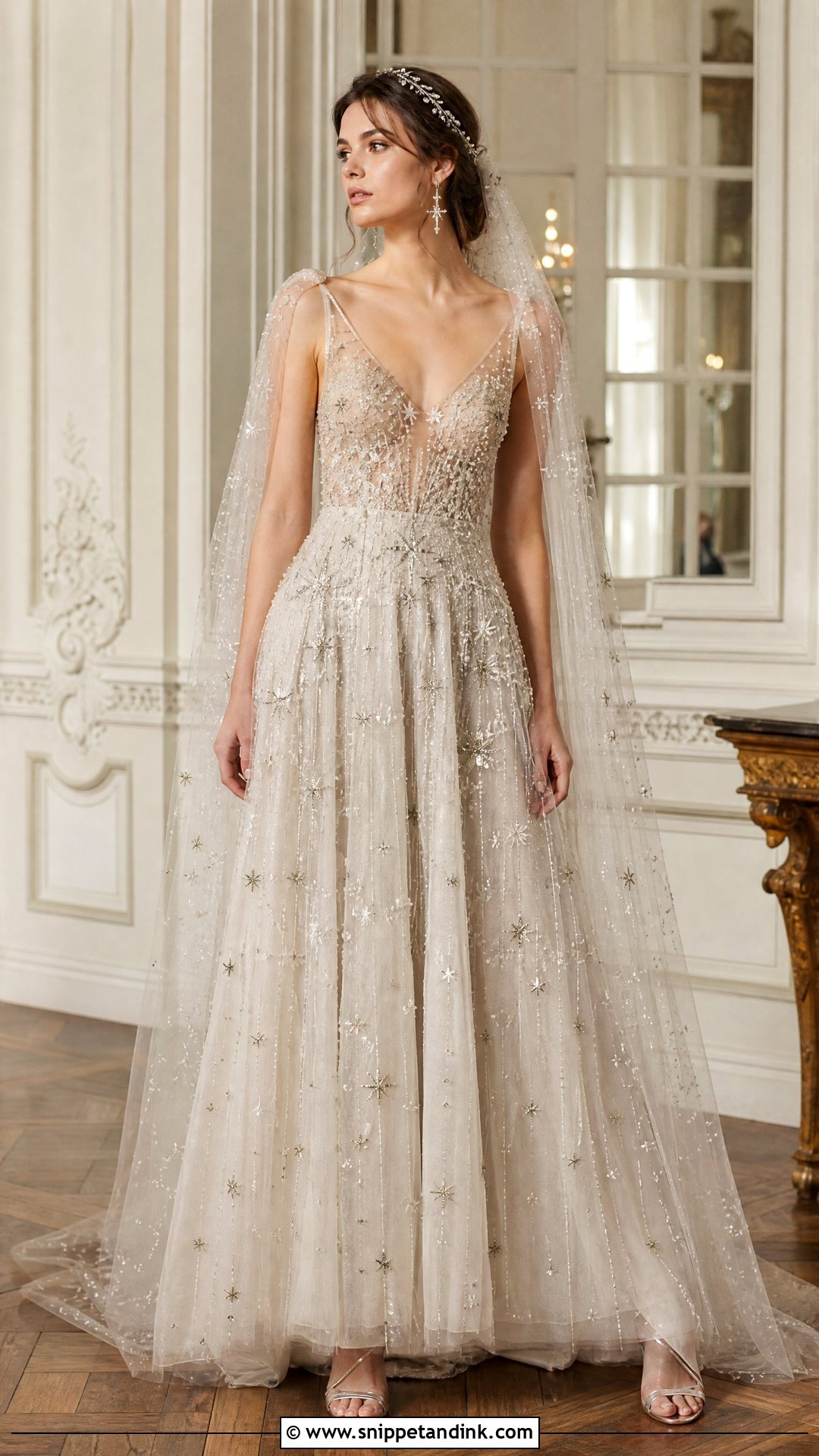 Paolo Sebastian Bridal Celestial Beaded Gown - Snippet and Ink - 20 Paolo Sebastian Bridal Ideas
