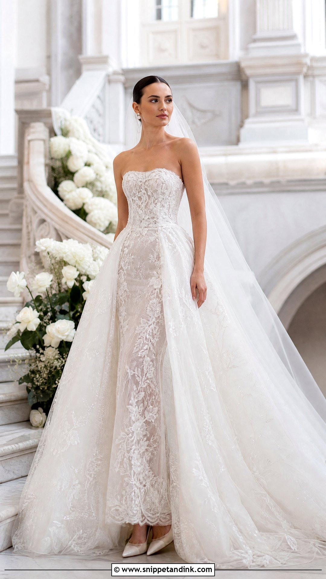 Paolo Sebastian Bridal Detachable Overskirt Gown - Snippet and Ink - 20 Paolo Sebastian Bridal Ideas