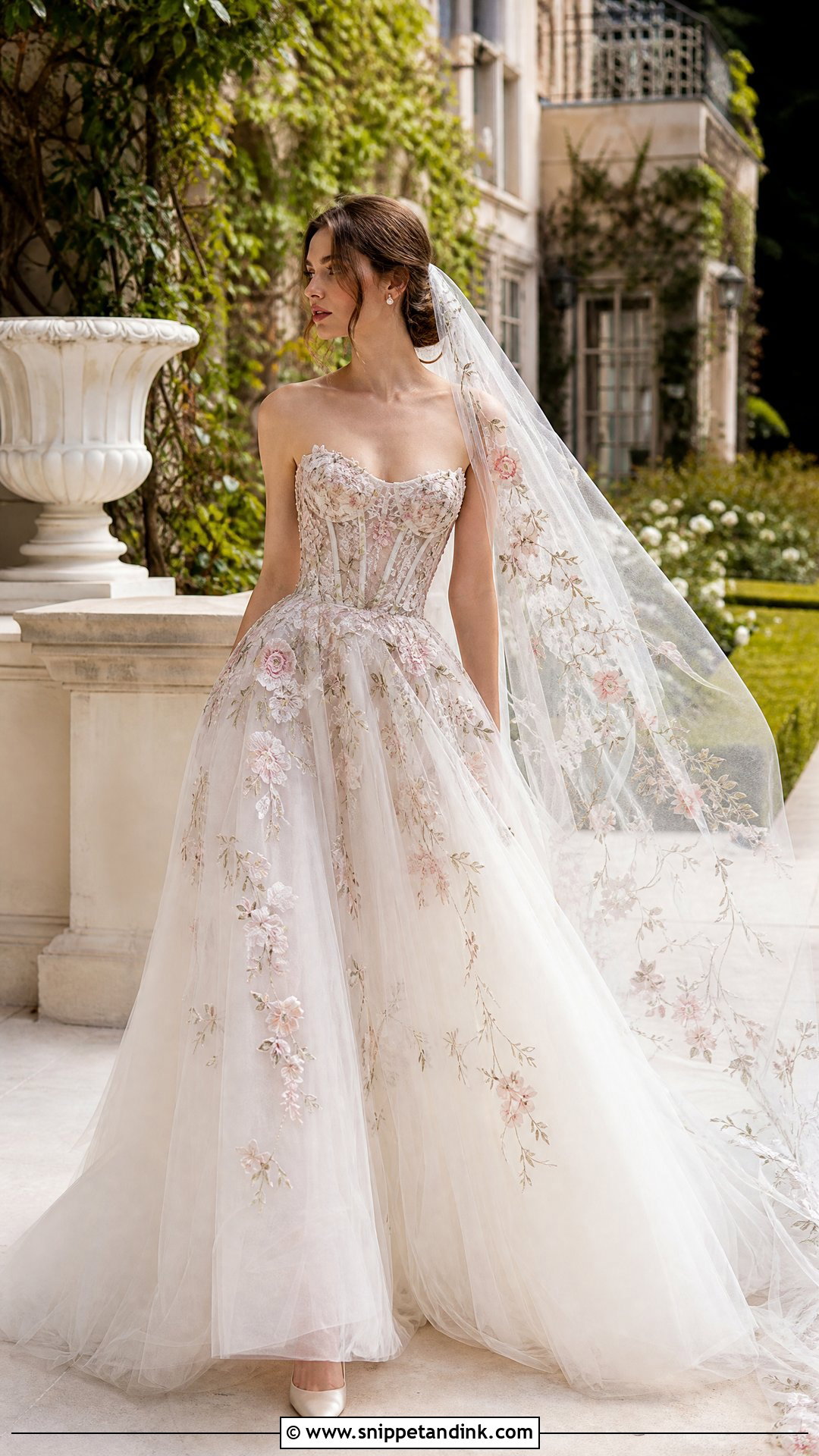 Paolo Sebastian Bridal Floral Embroidered Ball Gown - Snippet and Ink - 20 Paolo Sebastian Bridal Ideas
