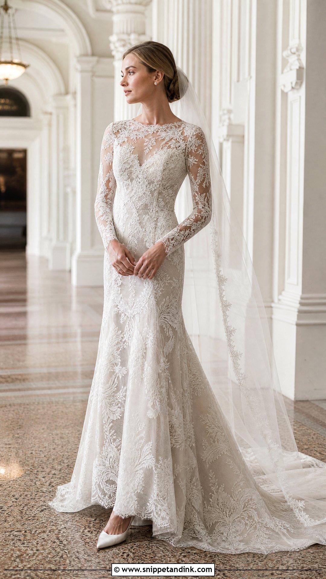 Paolo Sebastian Bridal Long Sleeve Lace Gown - Snippet and Ink - 20 Paolo Sebastian Bridal Ideas