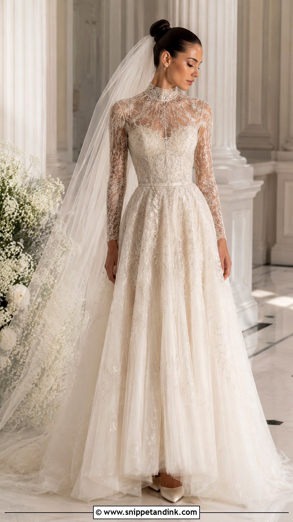 Paolo Sebastian High Neck Wedding Dress - Snippet and Ink - 20 Paolo Sebastian Wedding Dress Ideas