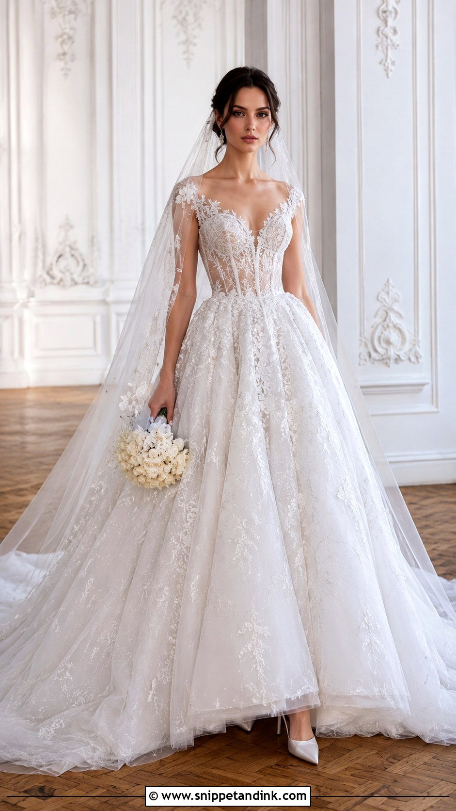 Paolo Sebastian Illusion Tulle Wedding Dress - Snippet and Ink - 20 Paolo Sebastian Wedding Dress Ideas
