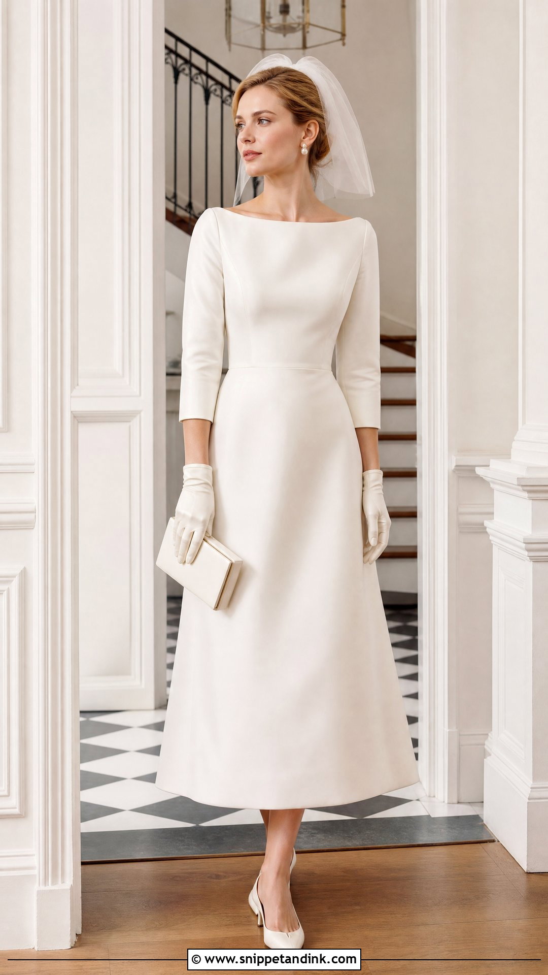 Parent Trap Boat Neck Wedding Dress - Snippet and Ink - 20 Parent Trap Wedding Dress Ideas