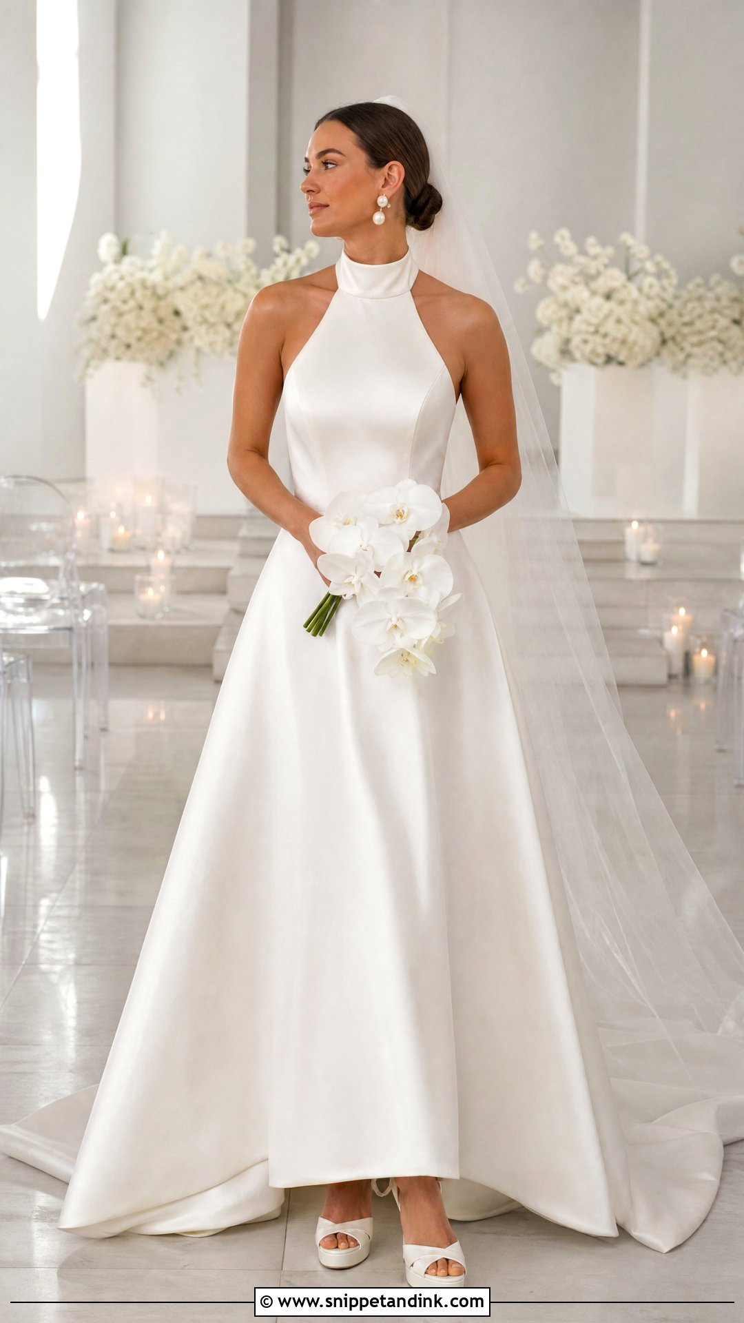 Parent Trap Halter Wedding Dress - Snippet and Ink - 20 Parent Trap Wedding Dress Ideas