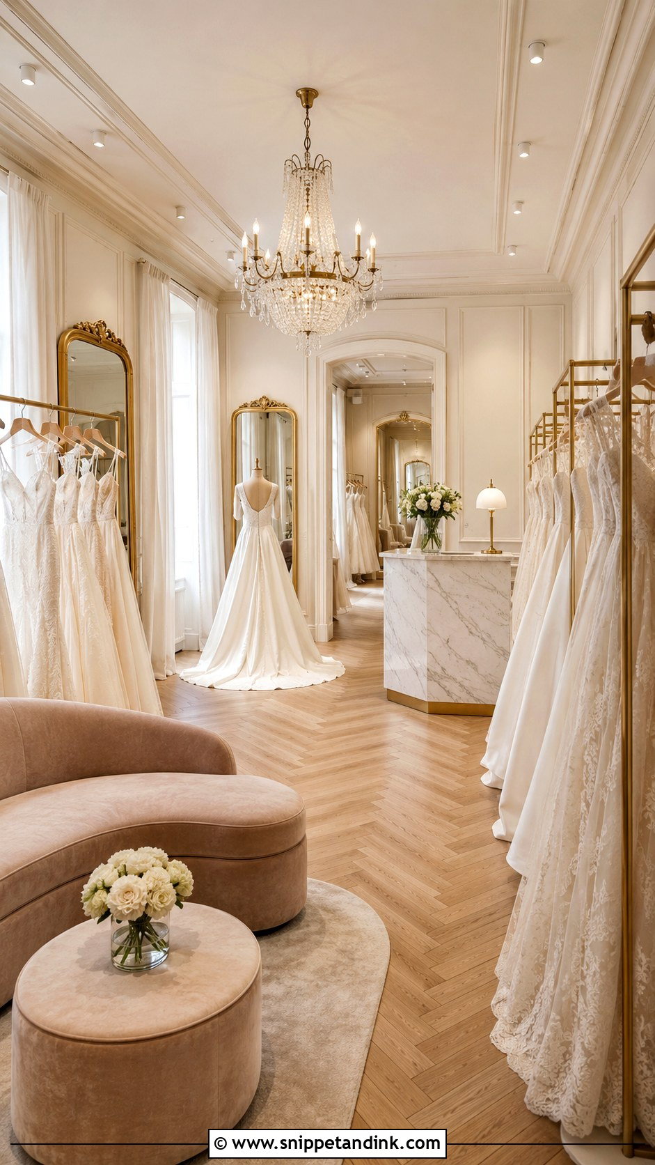Parisian Bridal Salon - Snippet and Ink - 20 Bridal Salon Ideas