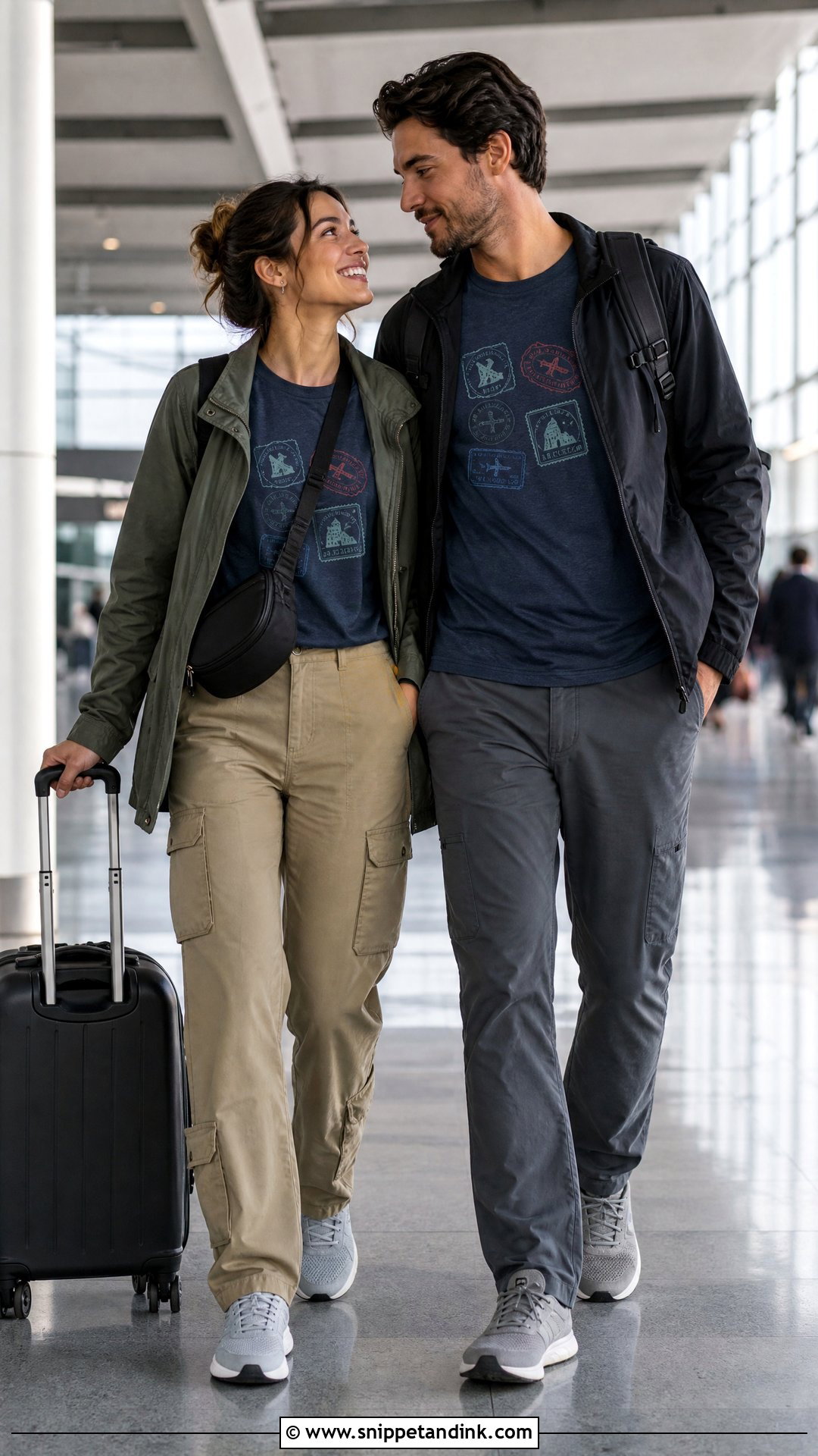 Passport Stamp Honeymoon Shirt Outfit - Snippet and Ink - 20 Honeymoon Shirts Ideas