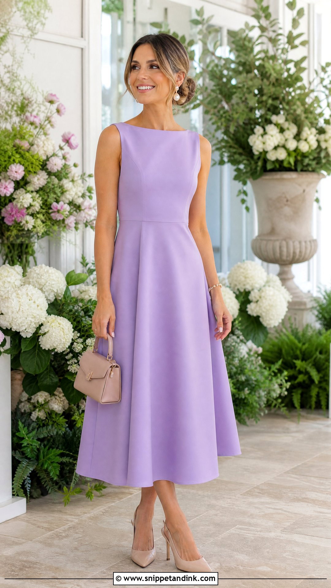 Pastel A Line Dress Wedding Outfit - Snippet and Ink - 20 Wedding Outfits for Ladies