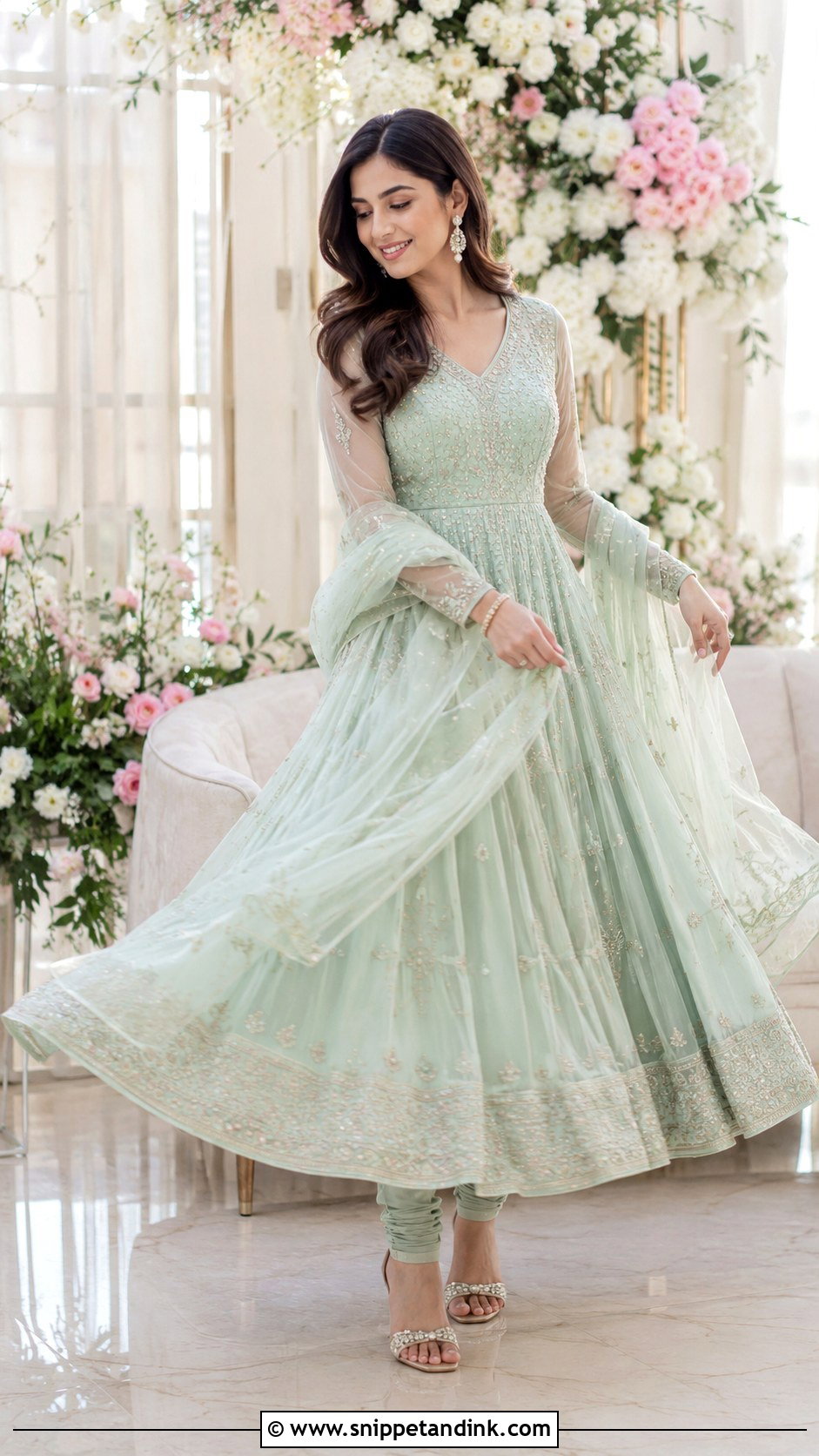 Pastel Anarkali For Roka Bride - Snippet and Ink - 30 Roka Ceremony Outfits for Bride