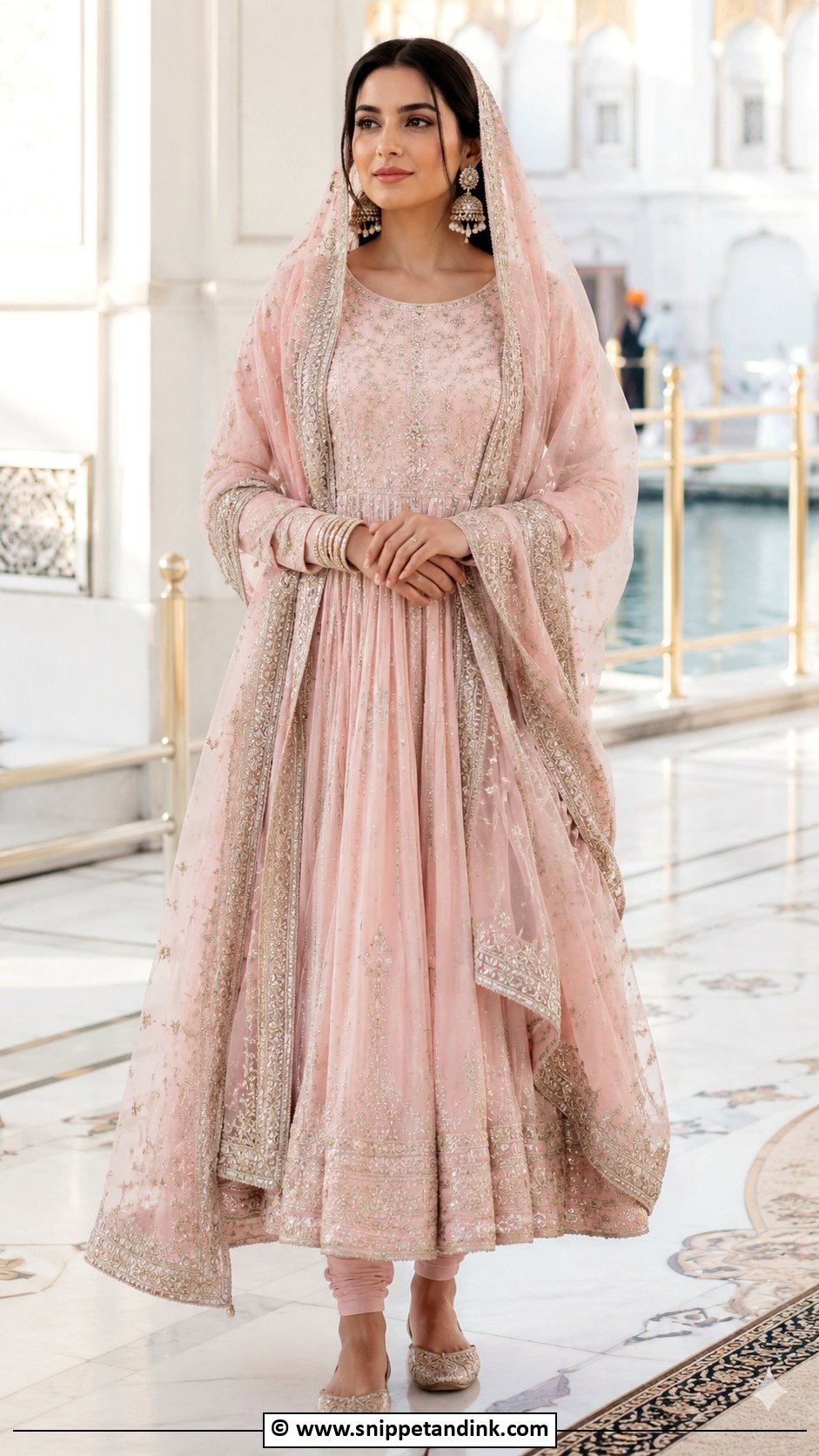 Pastel Anarkali Suit For Anand Karaj - Snippet and Ink - 30 Anand Karaj Suit Ideas