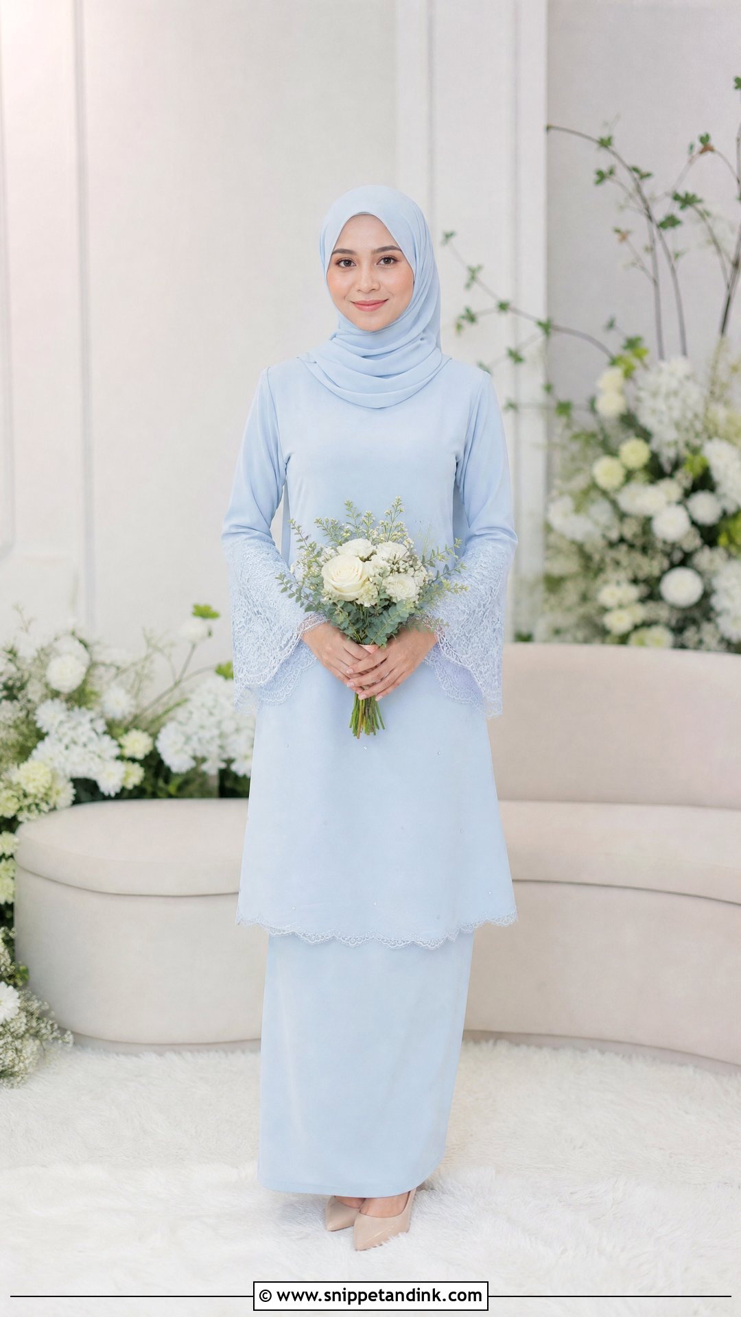 Pastel Baju Nikah Dress - Snippet and Ink - 25 Melayu Wedding Dress Ideas