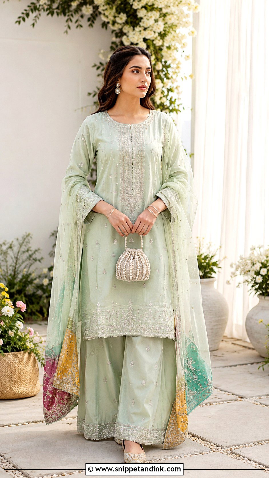 Pastel Balochi Wedding Dress - Snippet and Ink - 20 Balochi Wedding Dresses