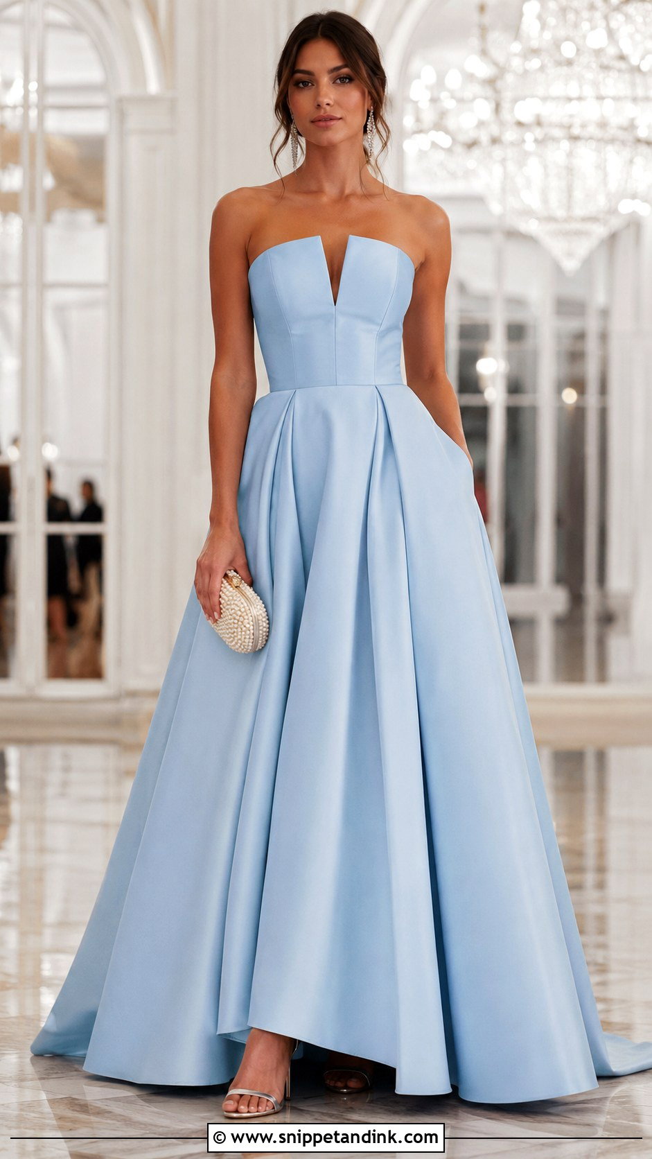 Pastel Blue Ball Gown - Snippet and Ink - 20 Modern Gown Ideas