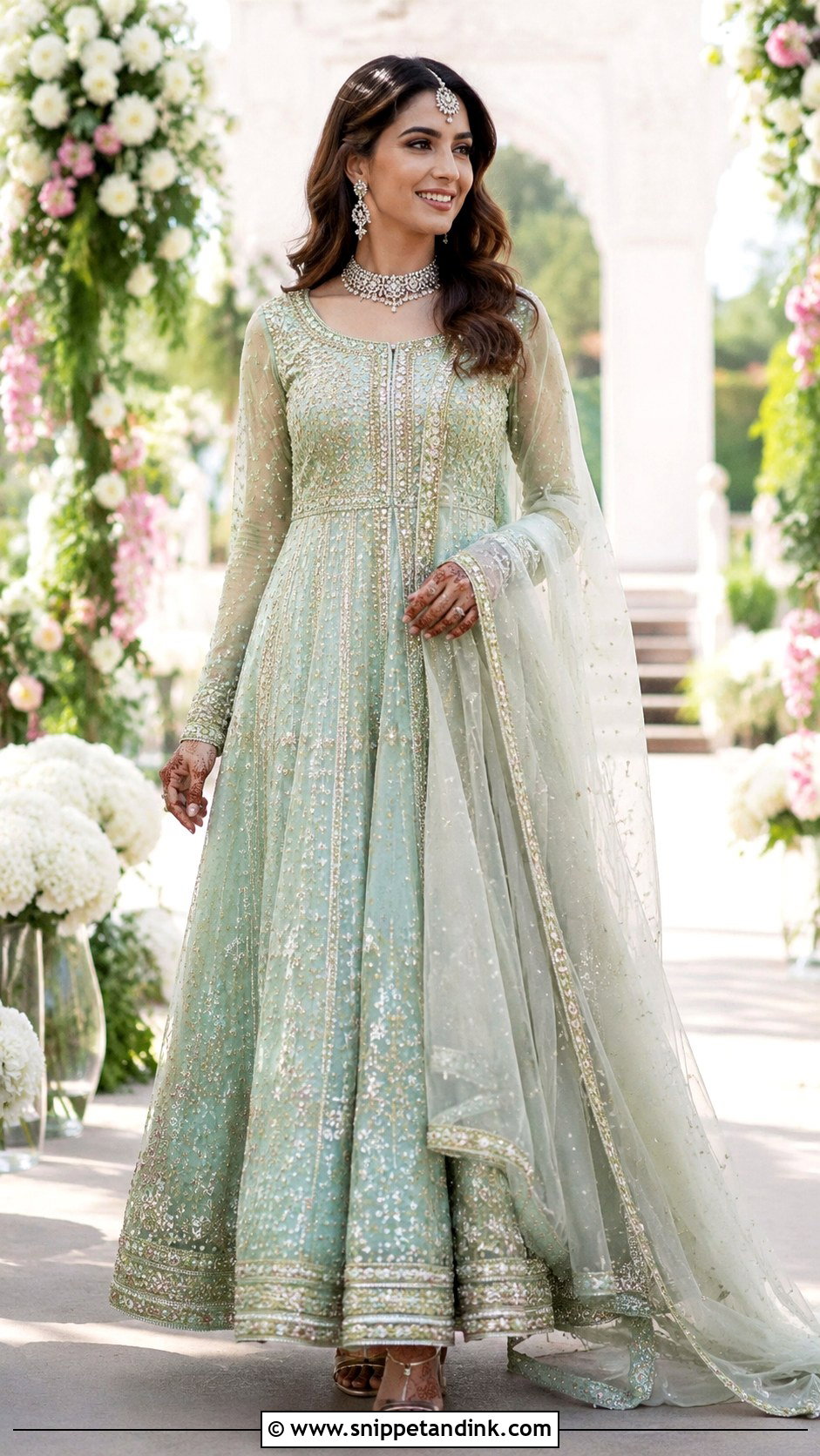 Pastel Bridal Anarkali - Snippet and Ink - 25 Bridal Anarkali Ideas