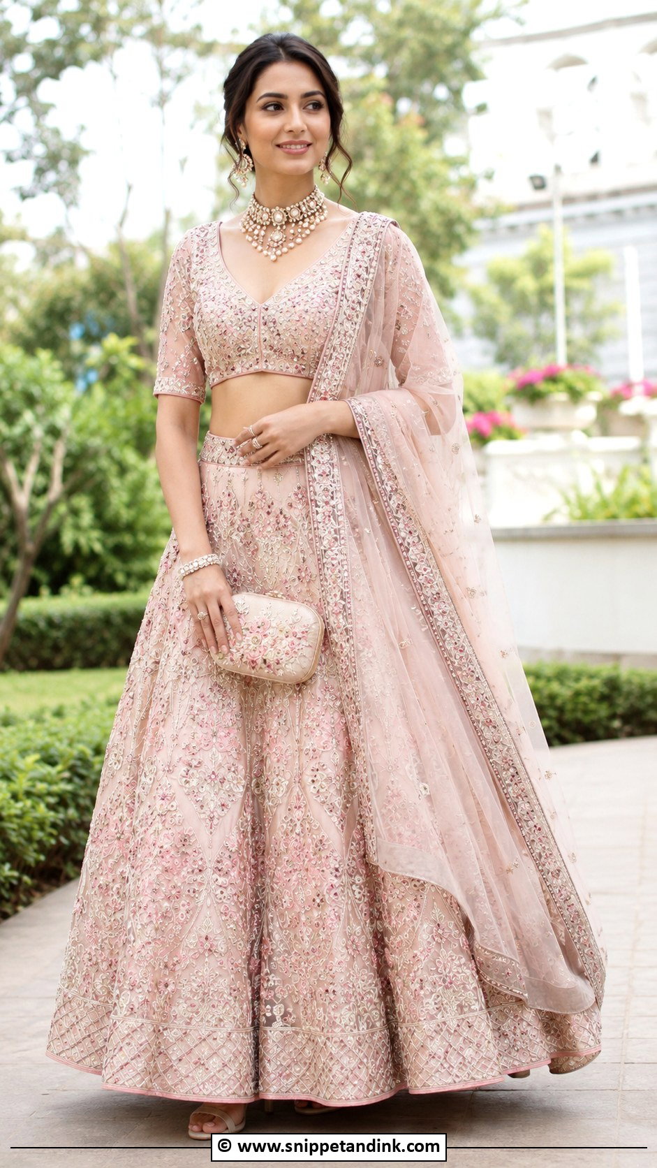 Pastel Bridal Lehenga - Snippet and Ink - 30 Indian Wedding Dresses